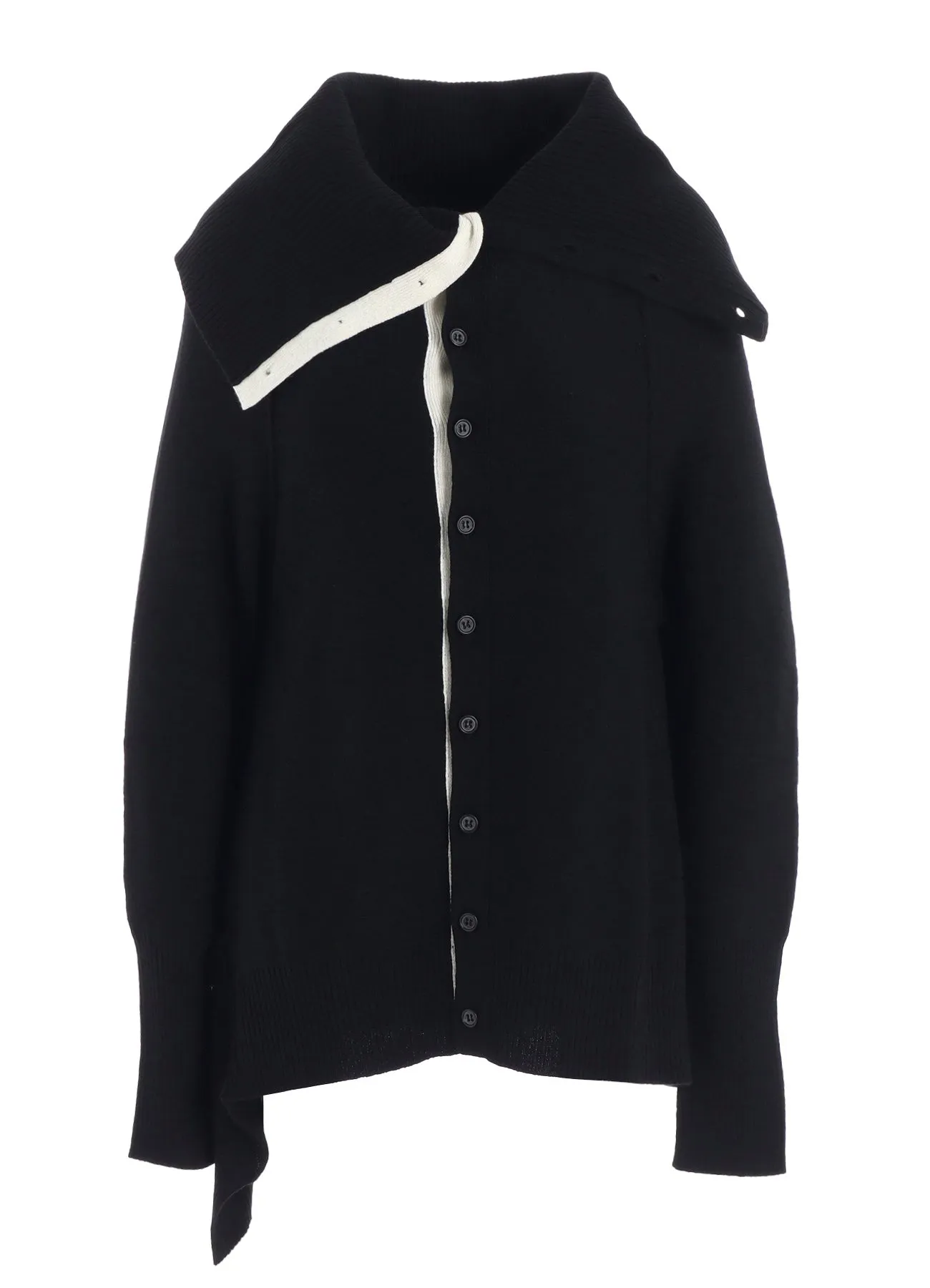 WOOL BREND DRAPED CARDIGAN sold by Yohji Yamamoto product image thumbnail 2
