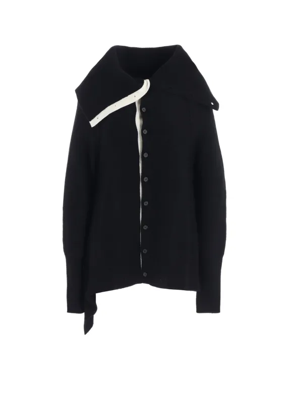 WOOL BLEND DRAPED CARDIGAN sold by Yohji Yamamoto