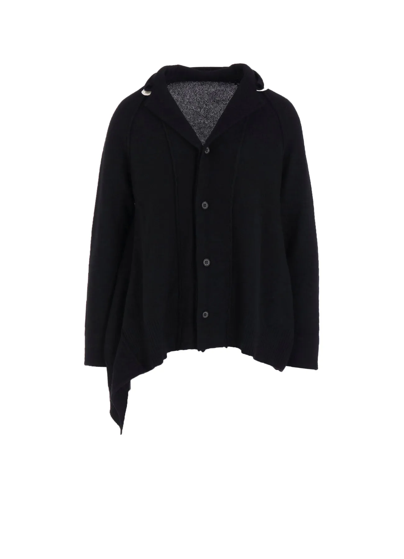 WOOL BLEND DRAPED JACKET sold by Yohji Yamamoto