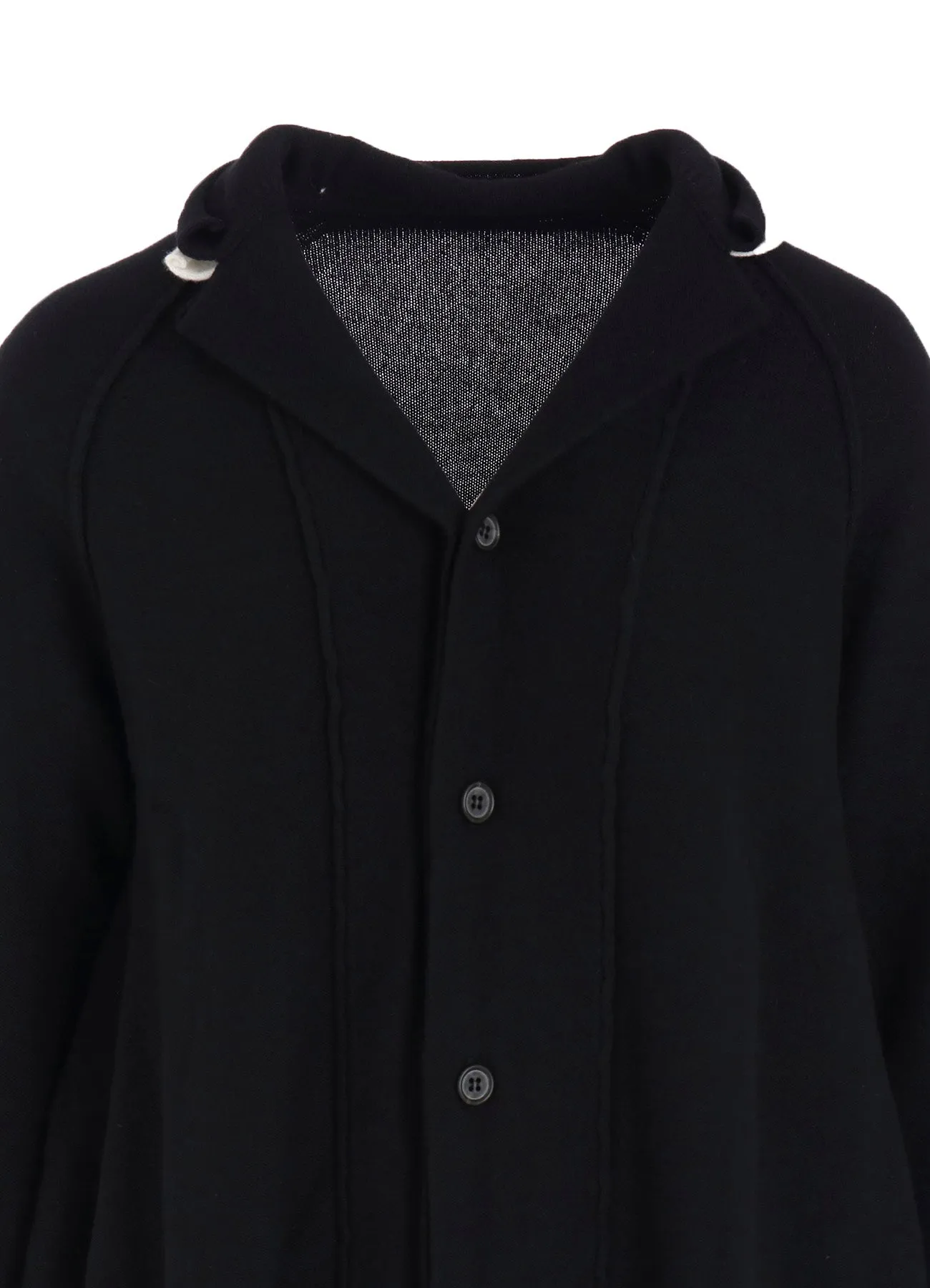 WOOL BLEND DRAPED JACKET sold by Yohji Yamamoto product image thumbnail 5