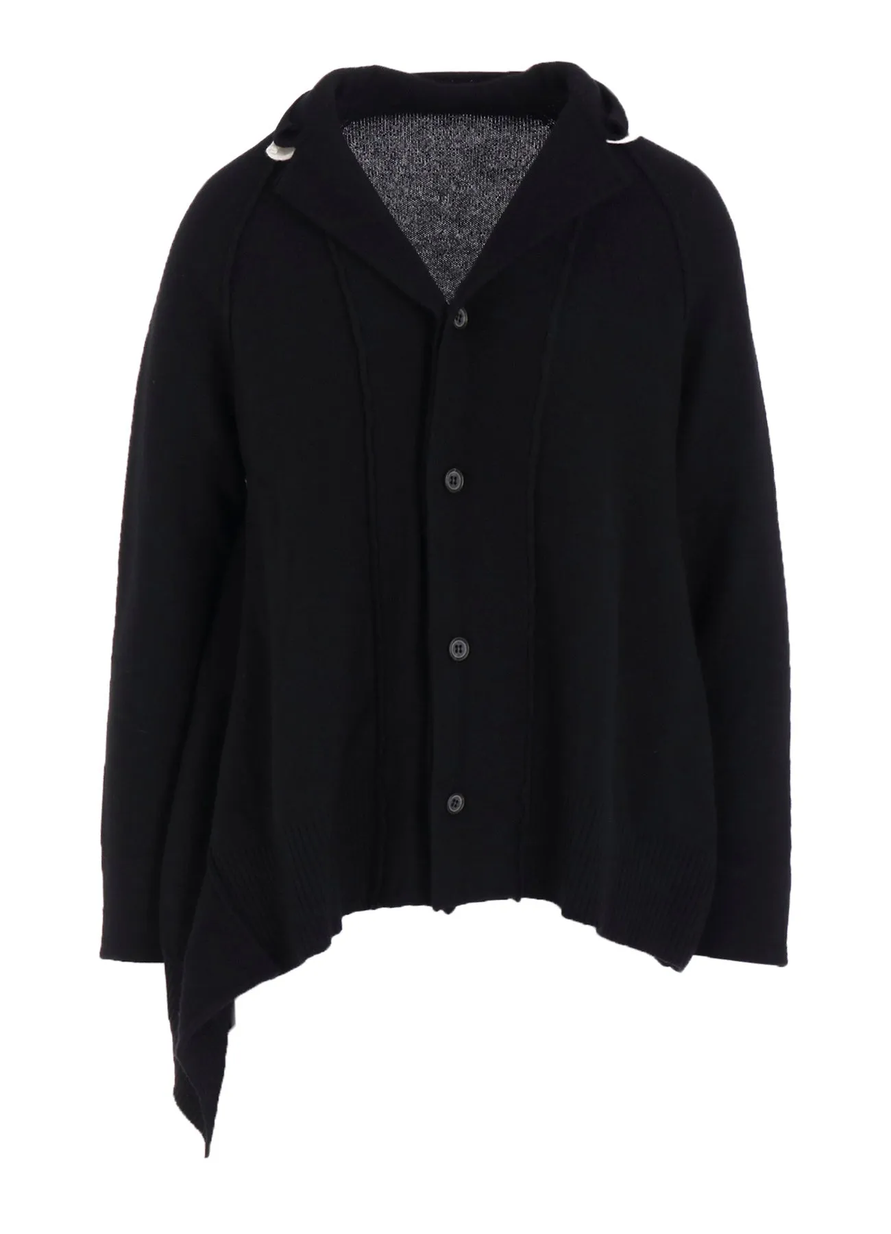 WOOL BLEND DRAPED JACKET sold by Yohji Yamamoto product image thumbnail 2