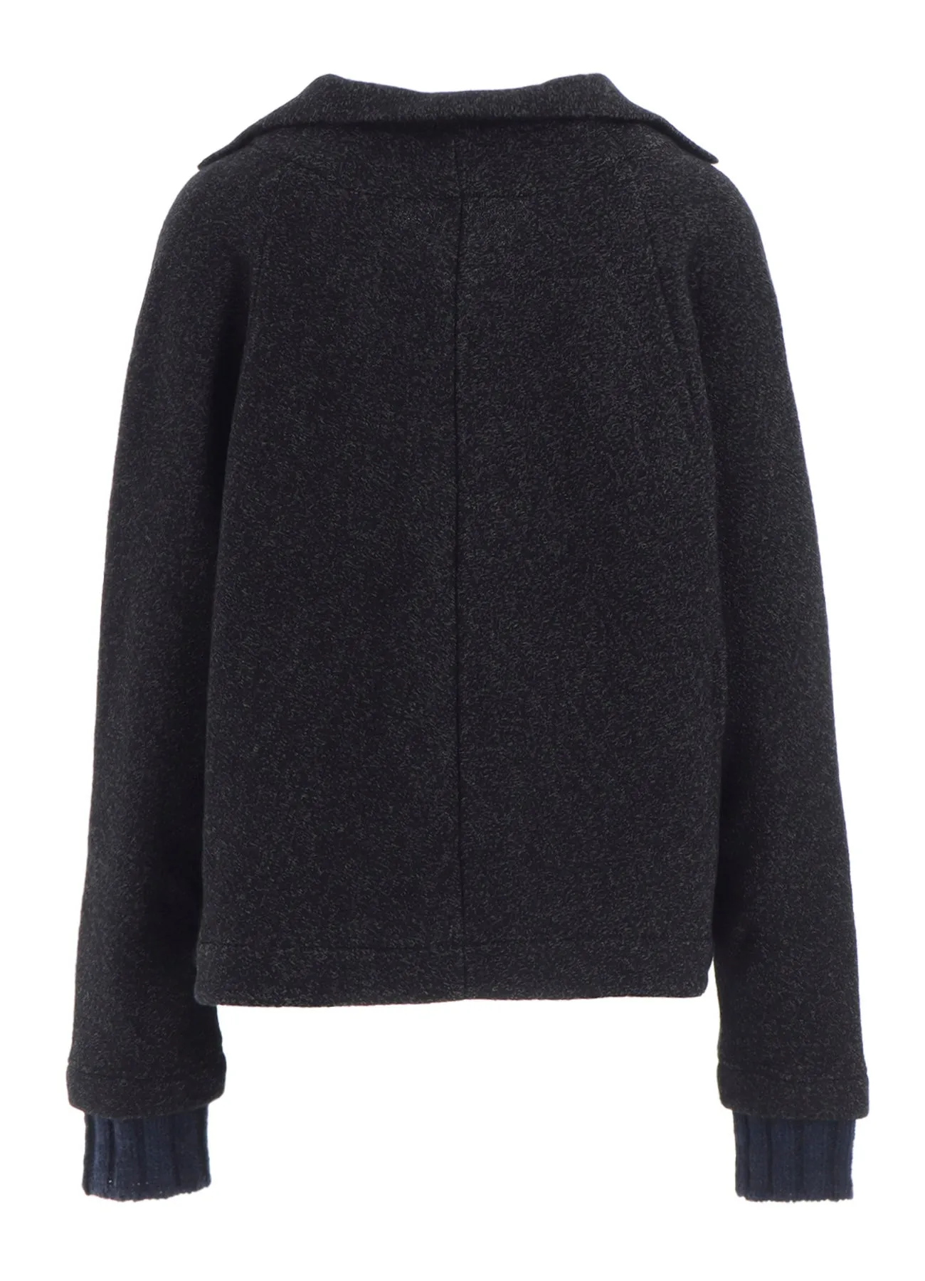 KNIT COMBINATION SHORT JACKET sold by Yohji Yamamoto product image thumbnail 4