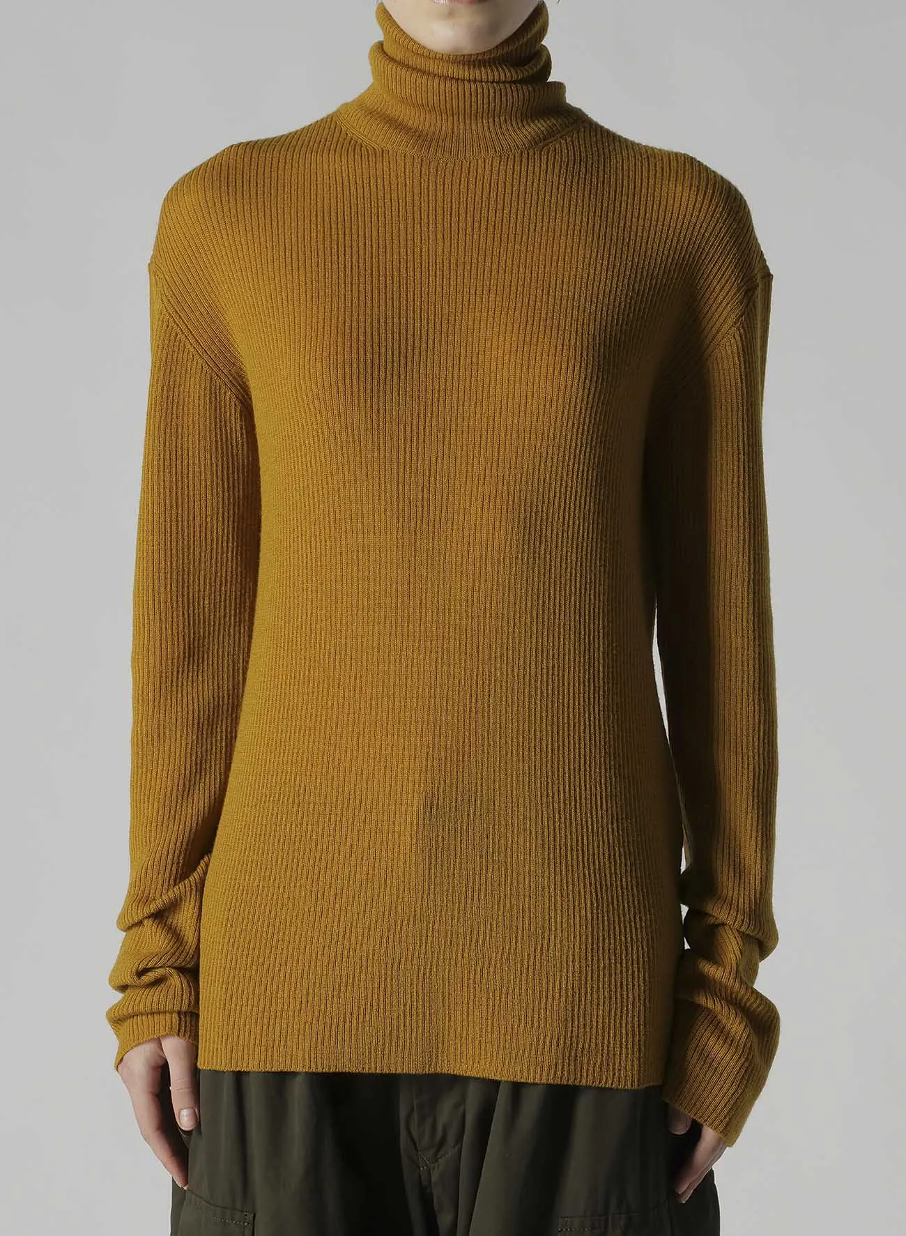 RIB HIGH NECK KNIT sold by Yohji Yamamoto product image thumbnail 4