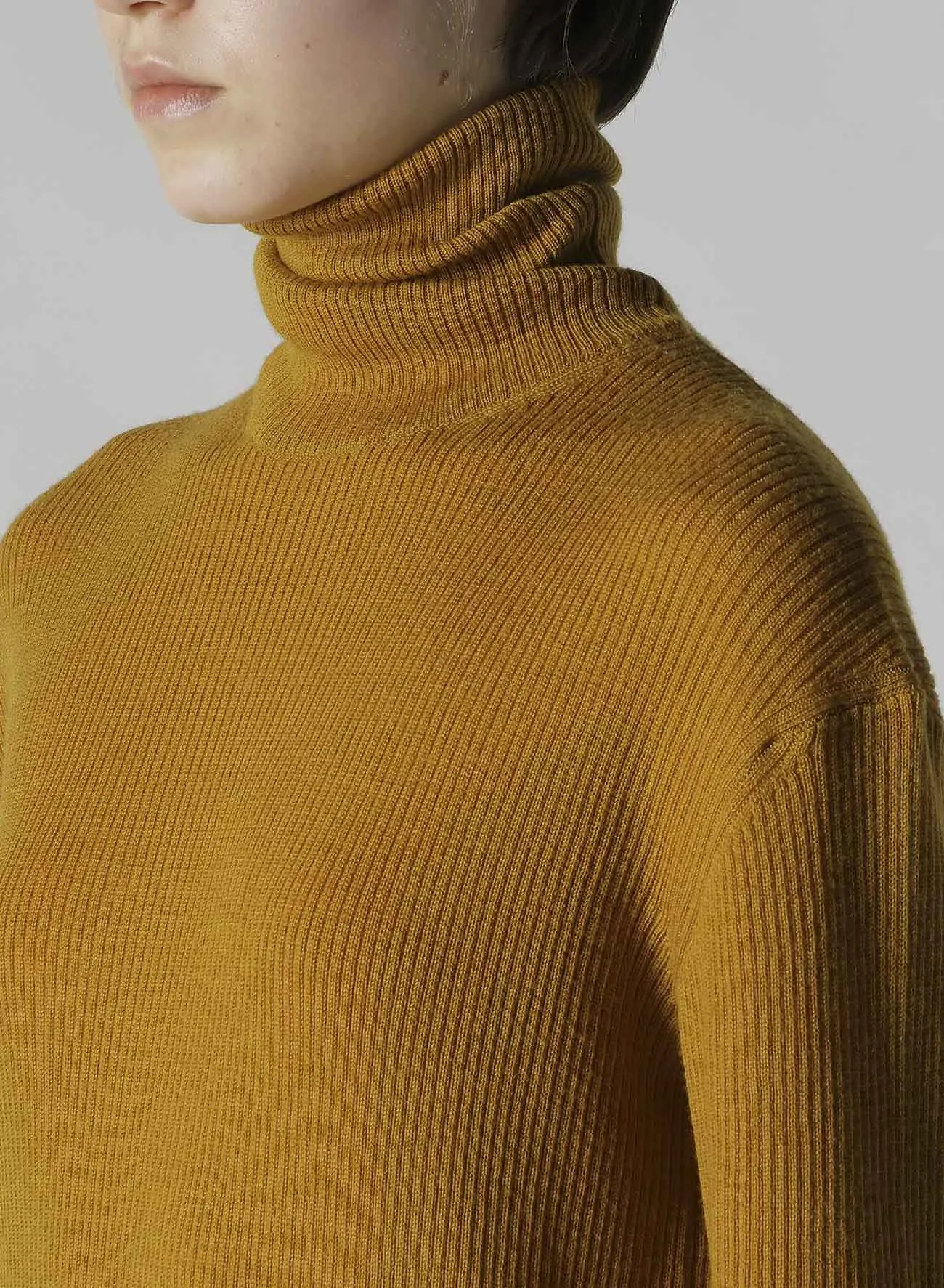 RIB HIGH NECK KNIT sold by Yohji Yamamoto product image thumbnail 5