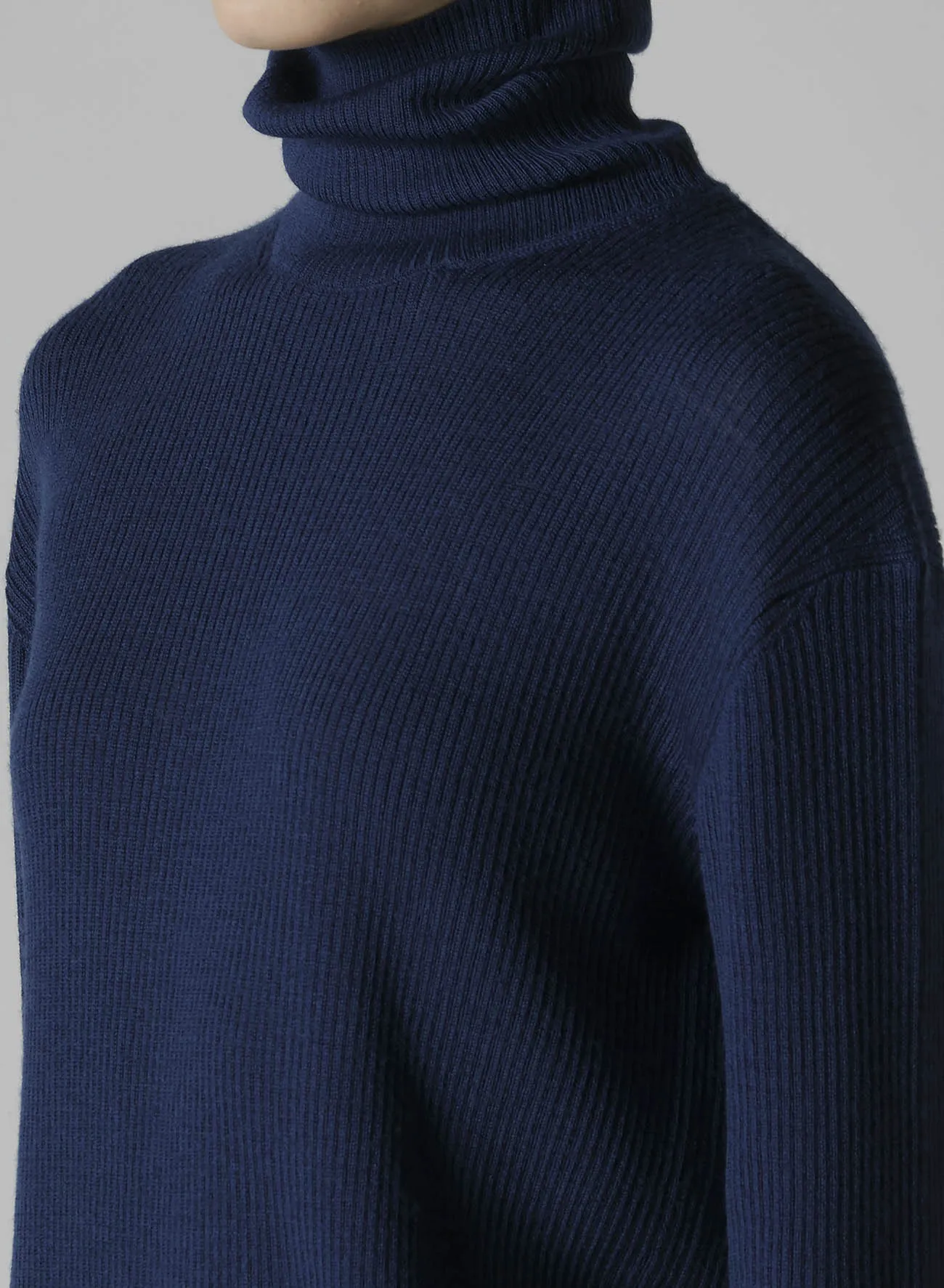 RIB HIGH NECK KNIT sold by Yohji Yamamoto product image thumbnail 5