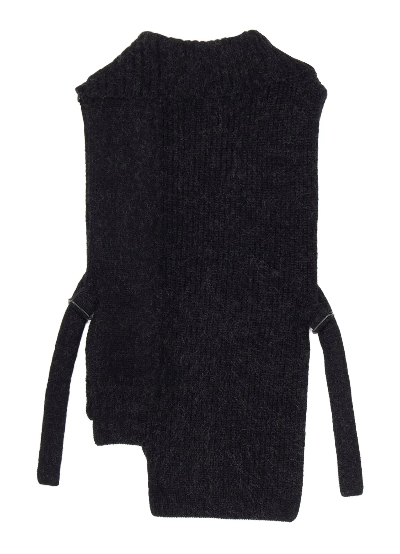 MOHAIR WOOL COMBINATION KNIT VEST sold by Yohji Yamamoto product image thumbnail 3