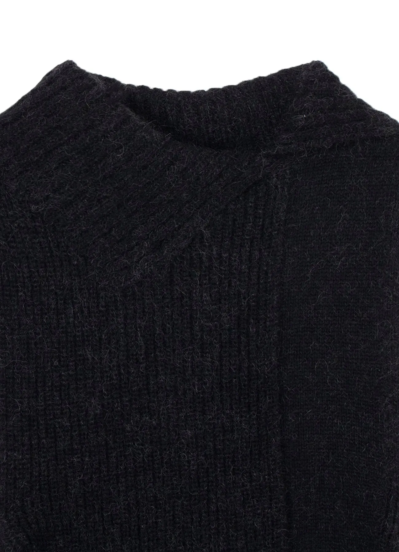 MOHAIR WOOL COMBINATION KNIT VEST sold by Yohji Yamamoto product image thumbnail 4