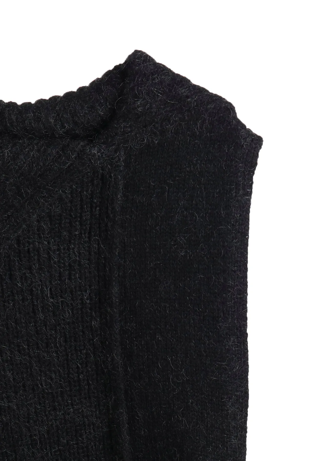 MOHAIR WOOL COMBINATION KNIT VEST sold by Yohji Yamamoto product image thumbnail 5