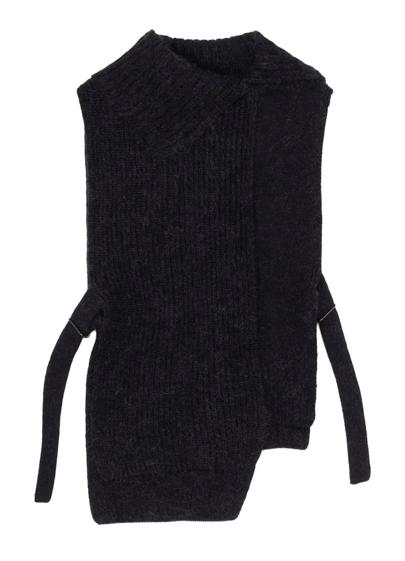 MOHAIR WOOL COMBINATION KNIT VEST sold by Yohji Yamamoto product image thumbnail 2