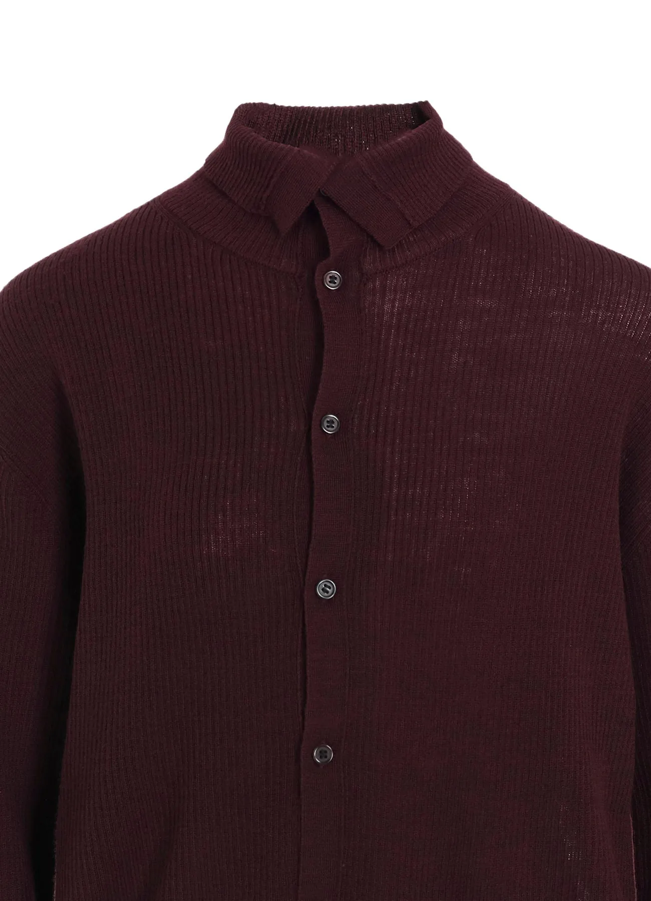RIB HIGH NECK KNIT CARDIGAN sold by Yohji Yamamoto product image thumbnail 5