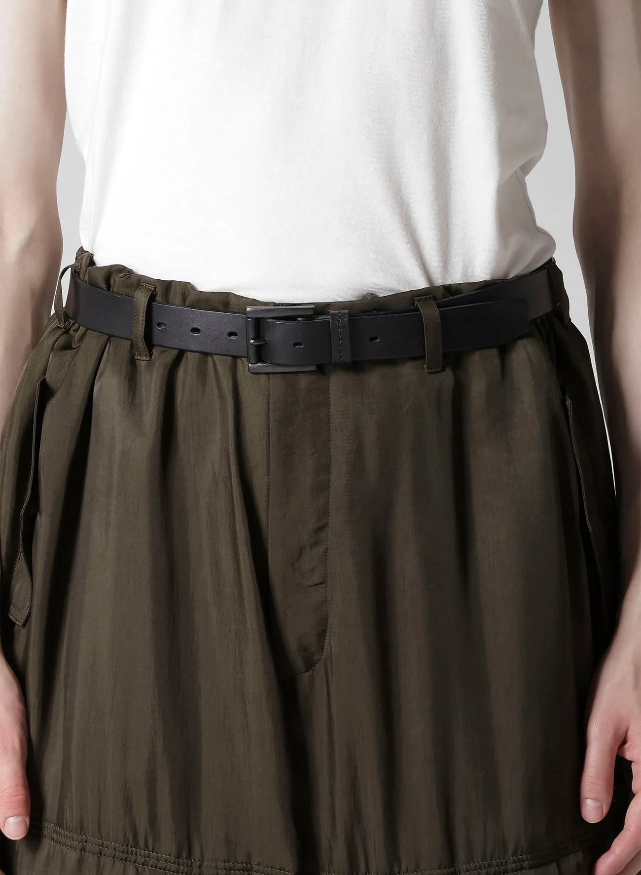 KHAKI CU TWILL PADDED PANTS sold by Yohji Yamamoto product image thumbnail 3