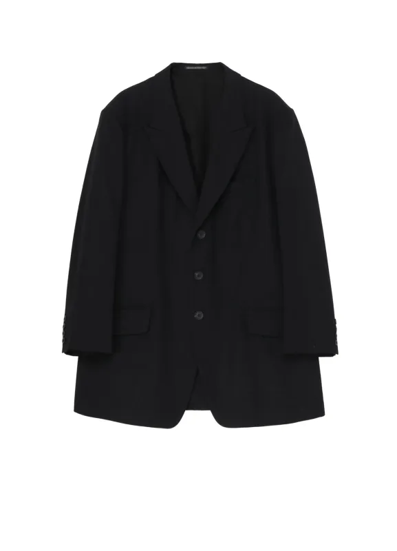 ARMY GABARDINE 3 BUTTONS PEAKED JACKET sold by Yohji Yamamoto