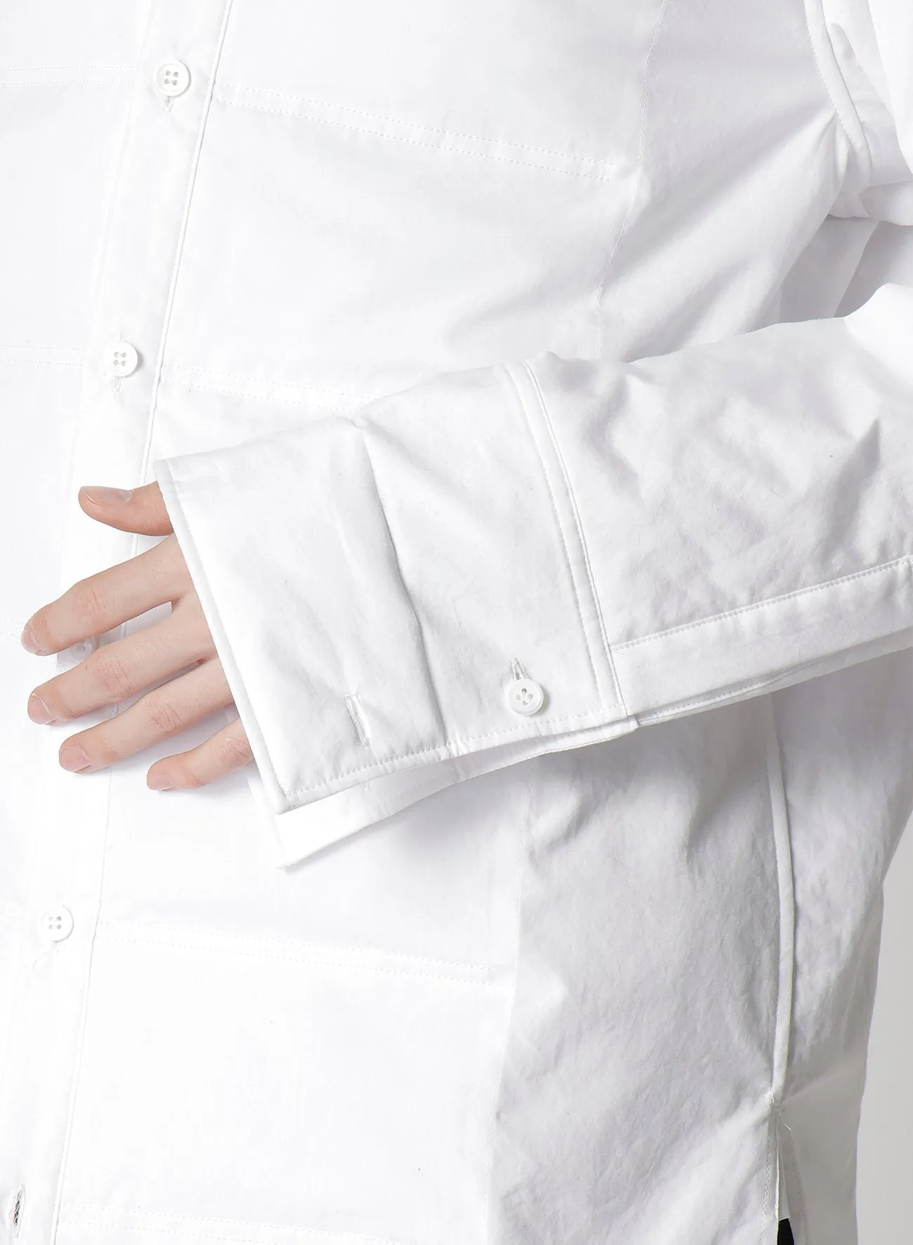 100/2 BROAD PADDED BLOUSE WITH LINING sold by Yohji Yamamoto product image thumbnail 4