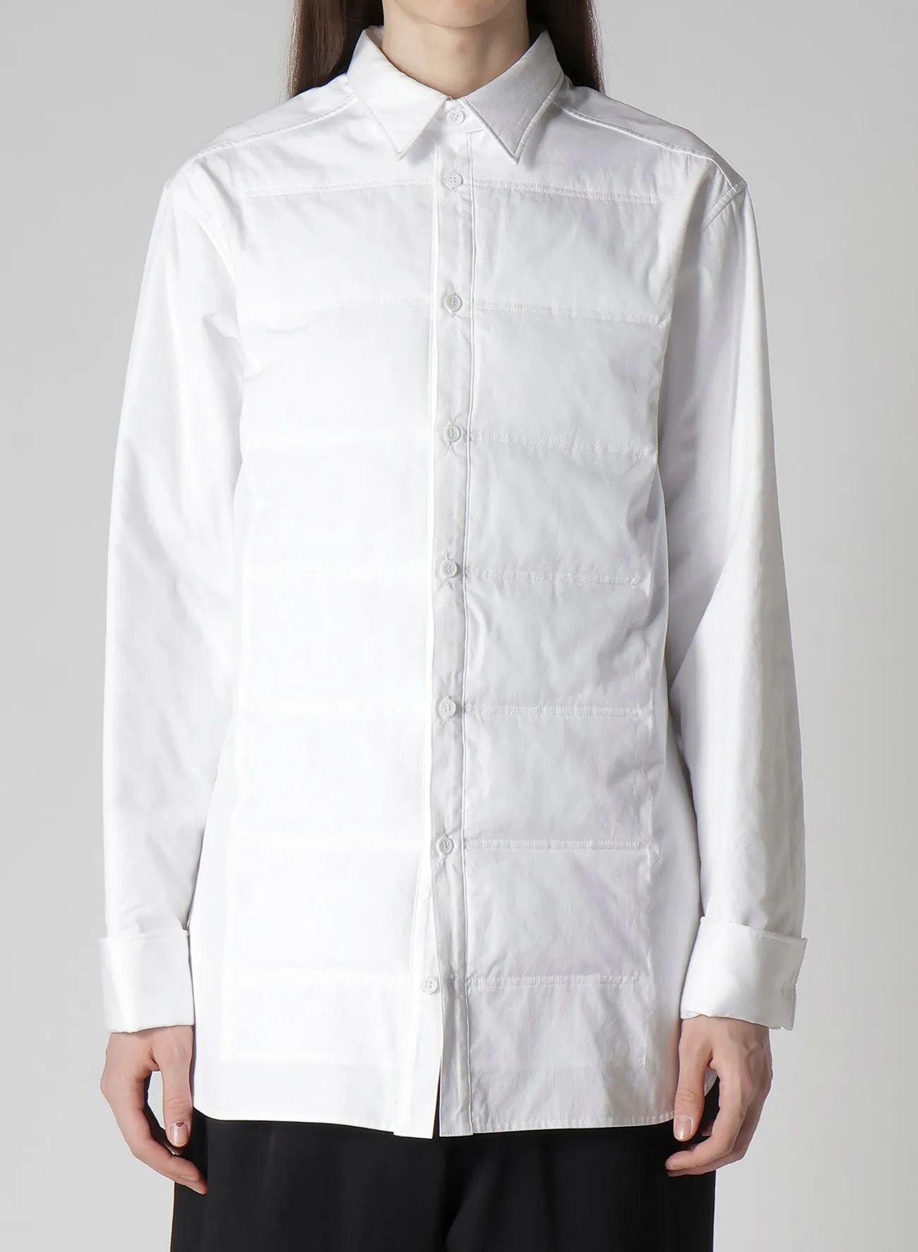 100/2 BROAD PADDED BLOUSE WITH LINING sold by Yohji Yamamoto product image thumbnail 2