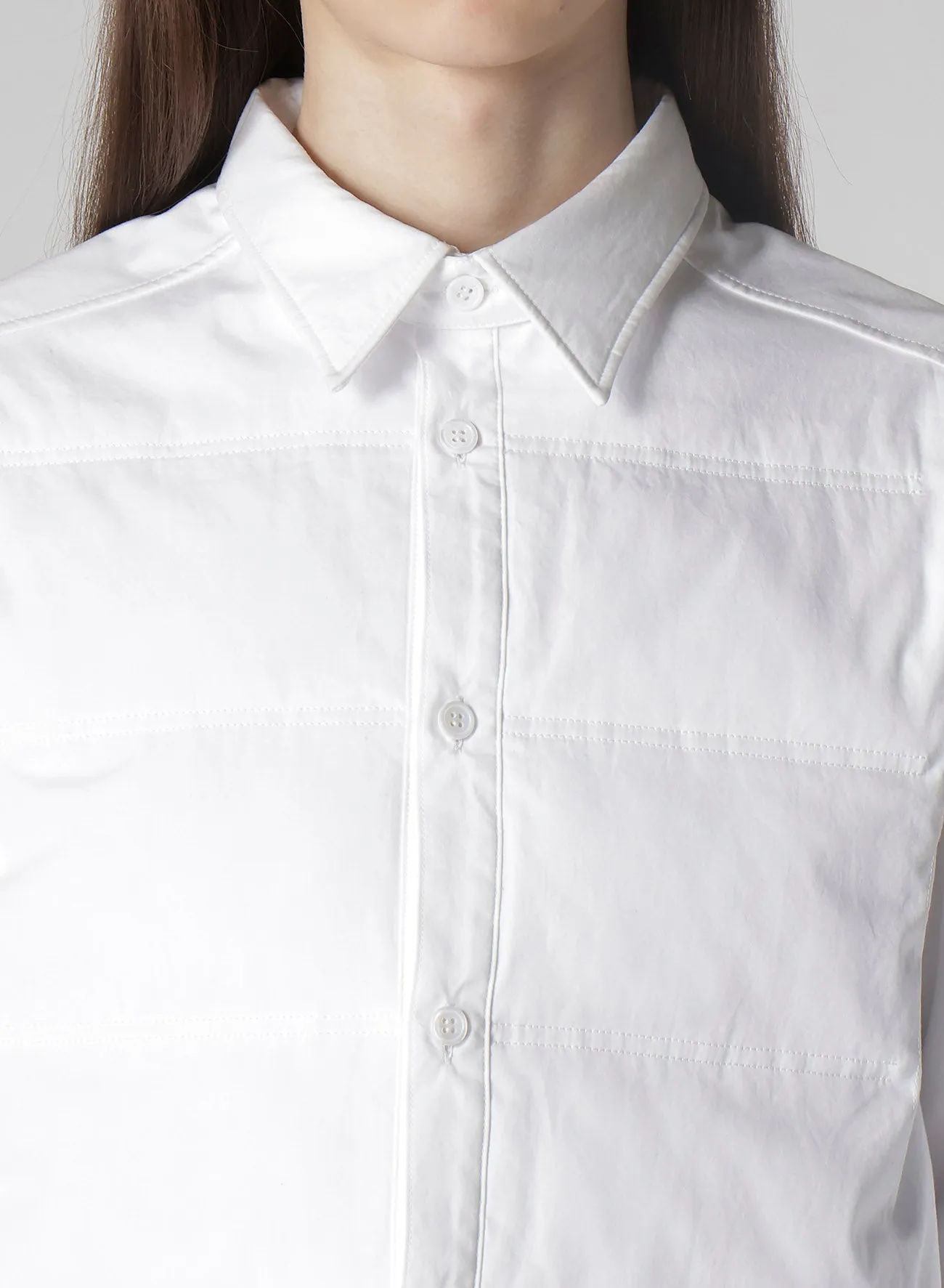 100/2 BROAD PADDED BLOUSE WITH LINING sold by Yohji Yamamoto product image thumbnail 3