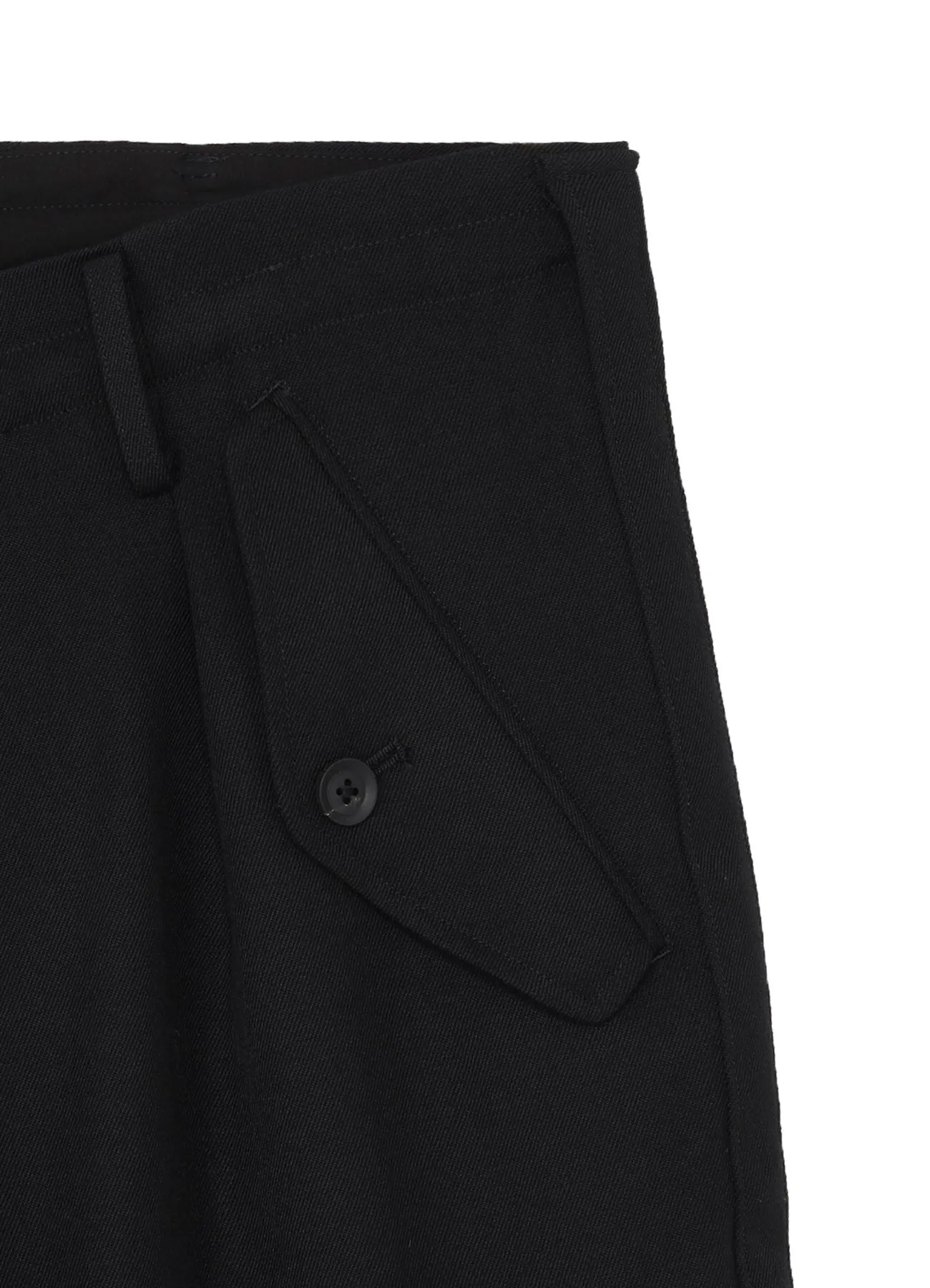ARMY GABARDINE SIDE TAPE TUCK PANTS sold by Yohji Yamamoto product image thumbnail 4