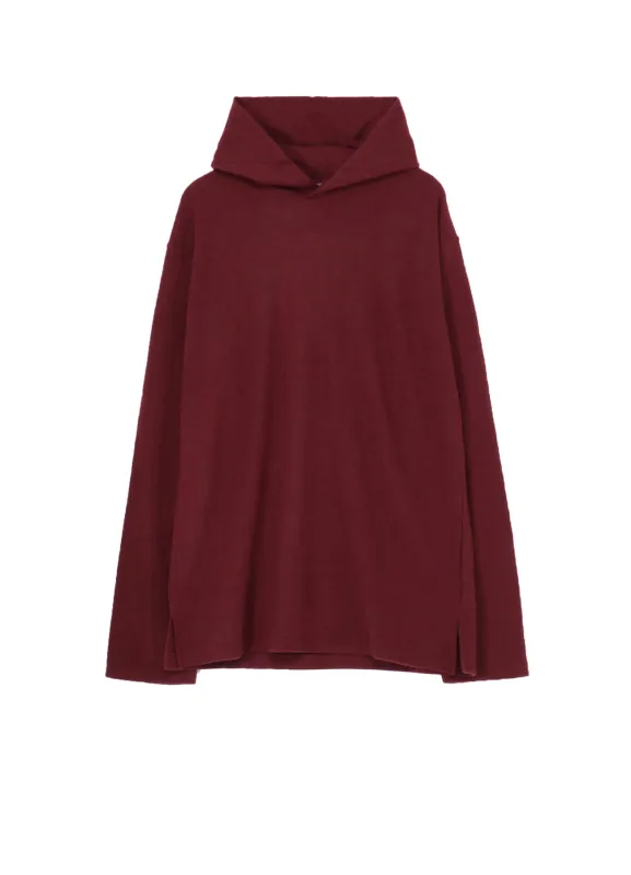 SUPER 120 WOOL SINGLE JERSEY HOODED LS TEE sold by Yohji Yamamoto