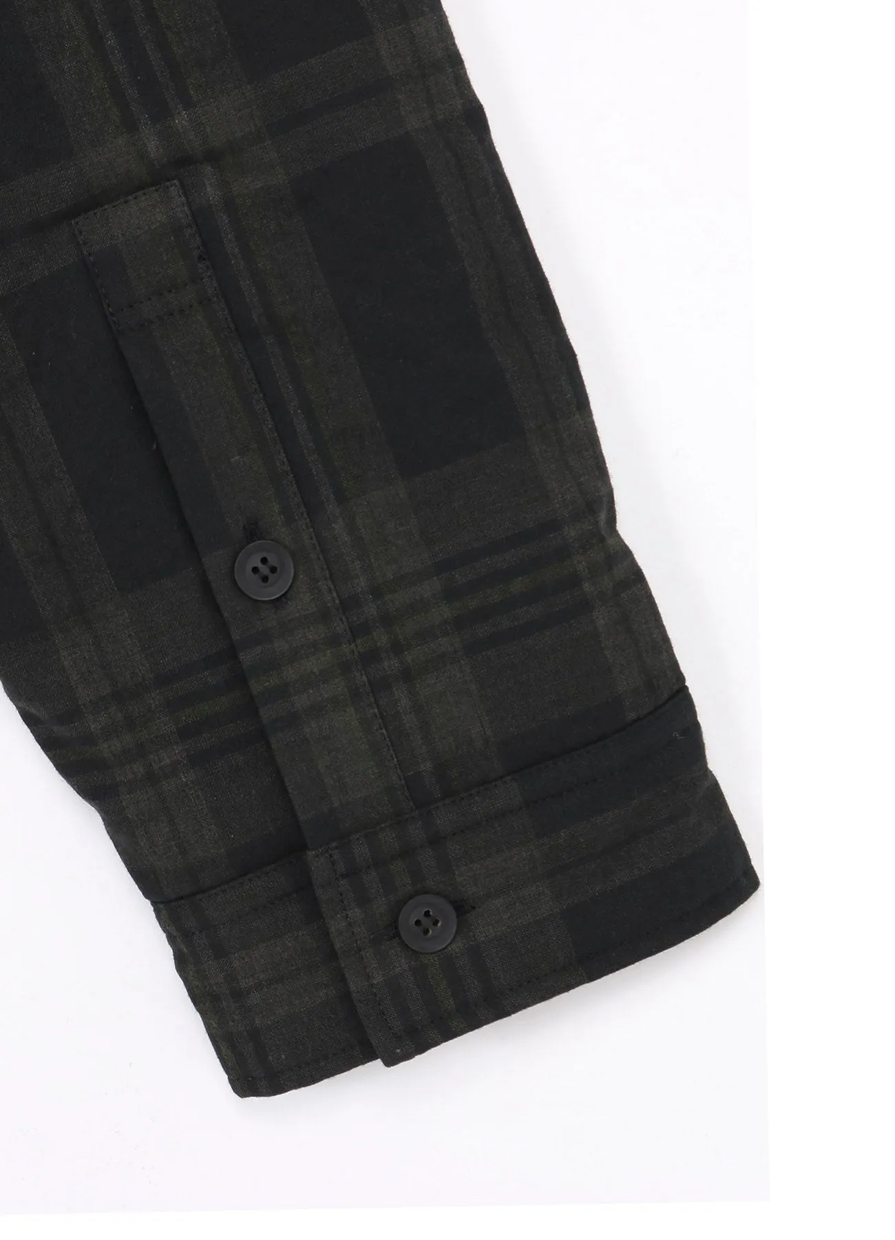 INK MADRAS PLAID PADDED BLOUSE sold by Yohji Yamamoto product image thumbnail 5