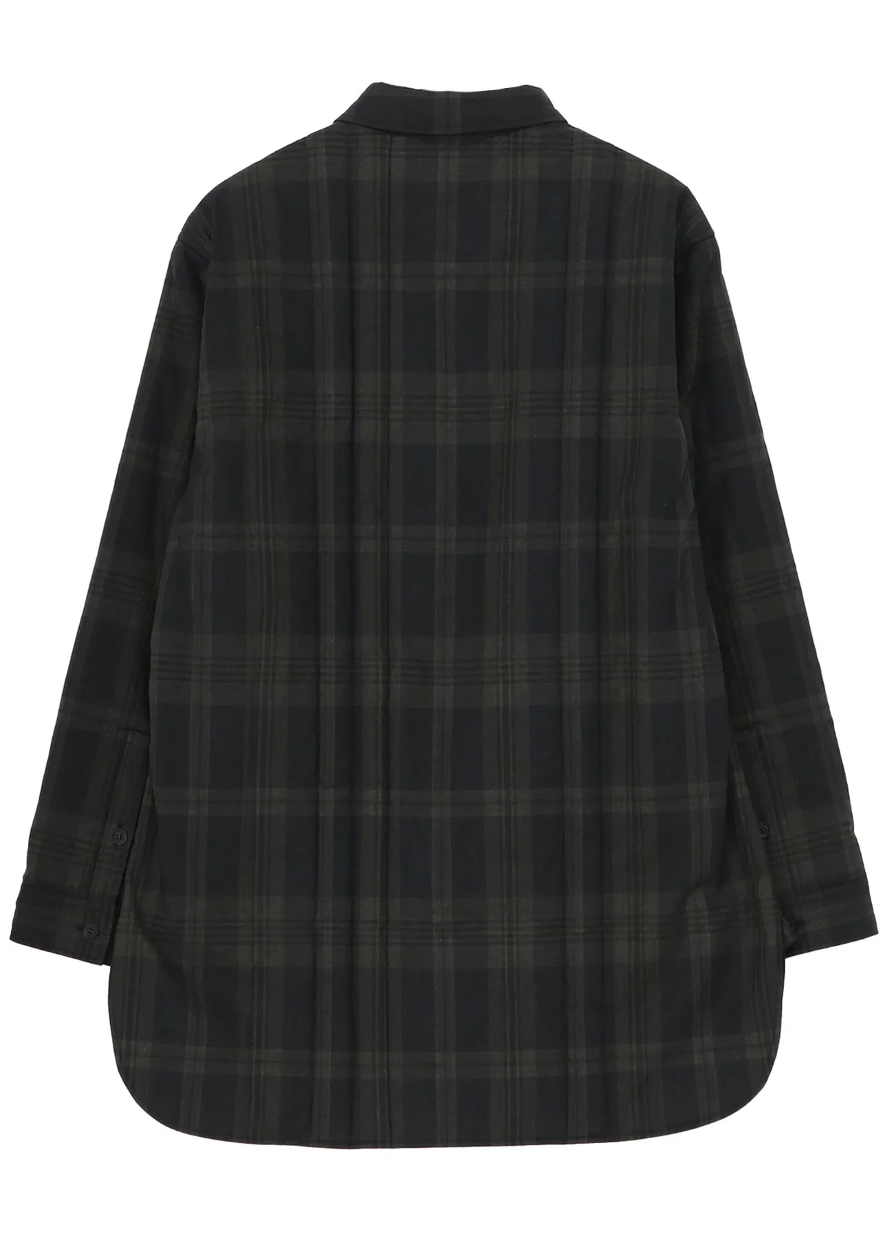 INK MADRAS PLAID PADDED BLOUSE sold by Yohji Yamamoto product image thumbnail 3