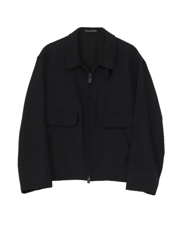 ARMY GABARDINE COLLAR TAB BLOUSON sold by Yohji Yamamoto