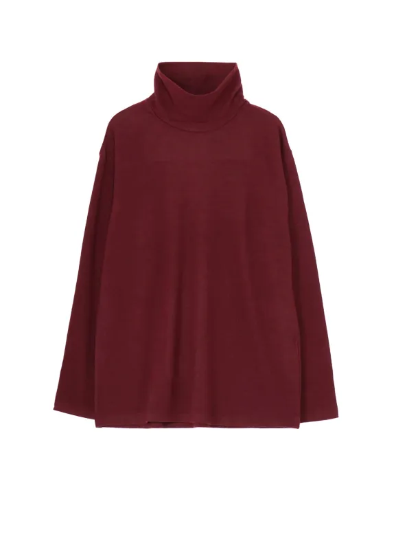 SUPER 120 WOOL SINGLE JERSEY TURTLE NECK LS TEE sold by Yohji Yamamoto