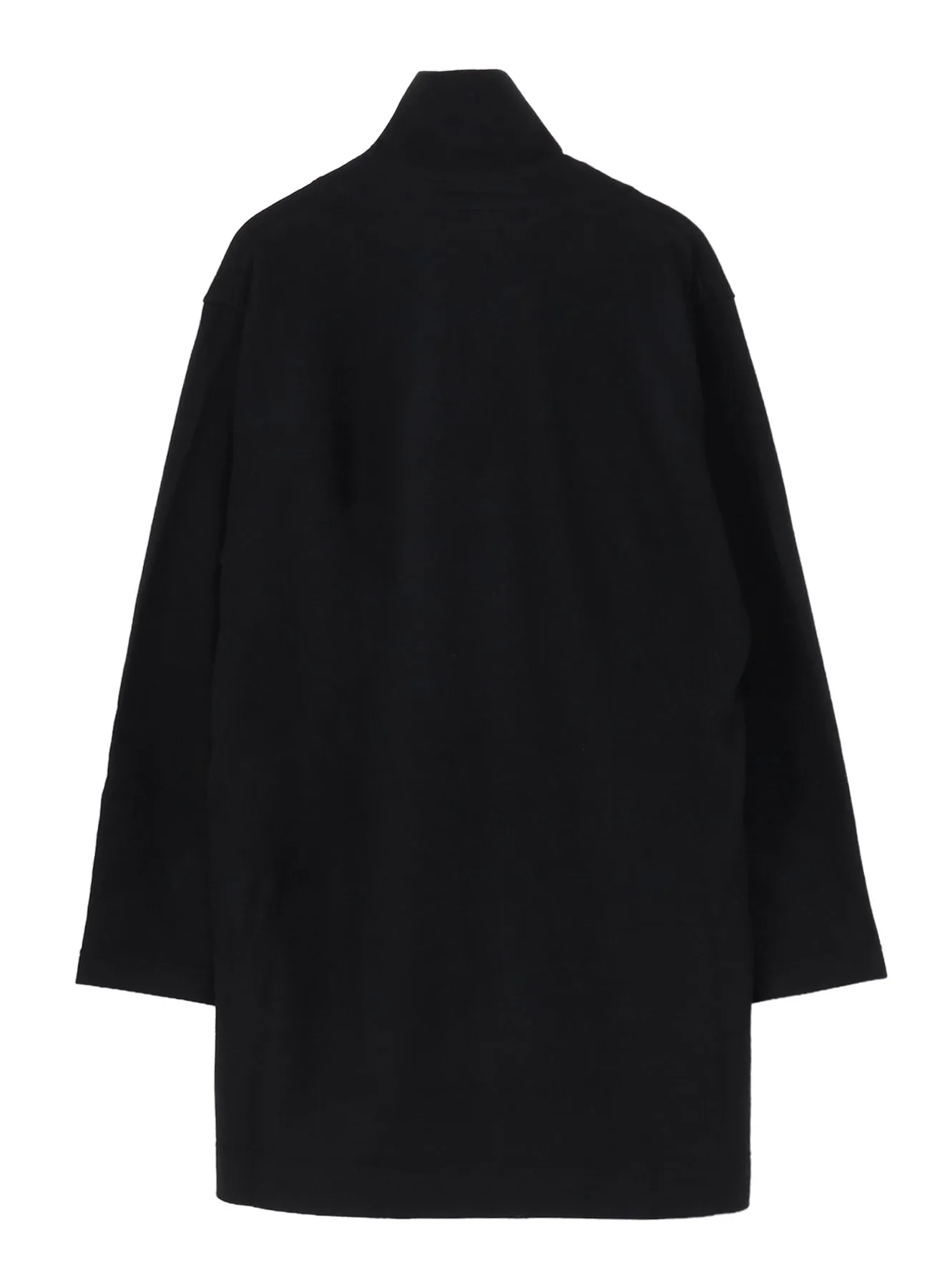 WOOLLEN JERSEY HIGH NECK LONG COAT sold by Yohji Yamamoto product image thumbnail 3