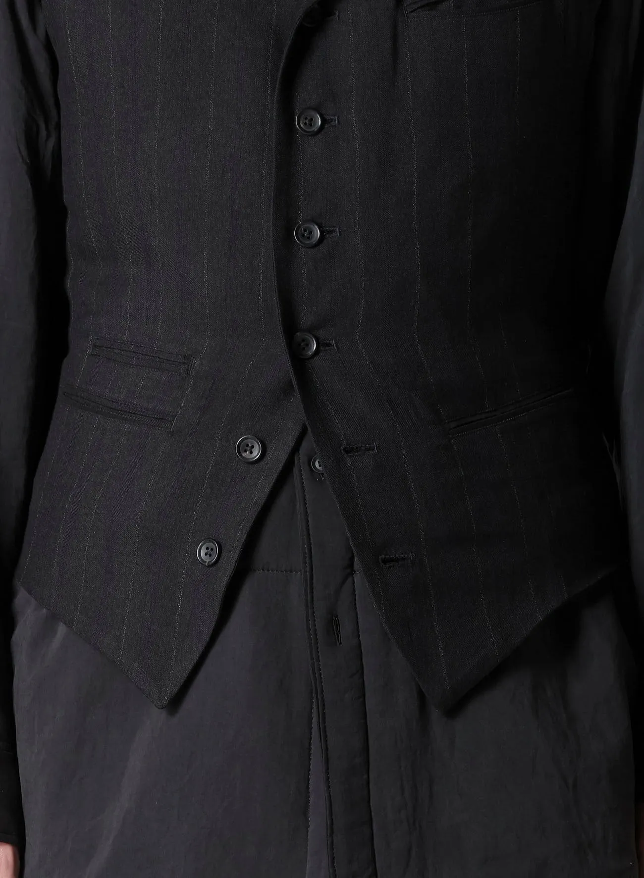 RAYON ST BACKSIDE PADDED VEST sold by Yohji Yamamoto product image thumbnail 5