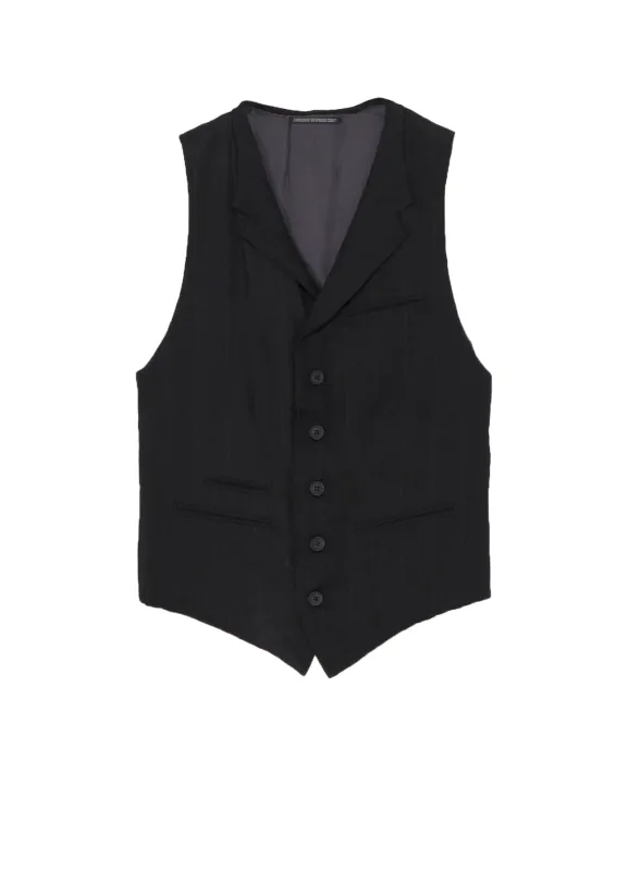 RAYON ST BACKSIDE PADDED VEST made by Yohji Yamamoto