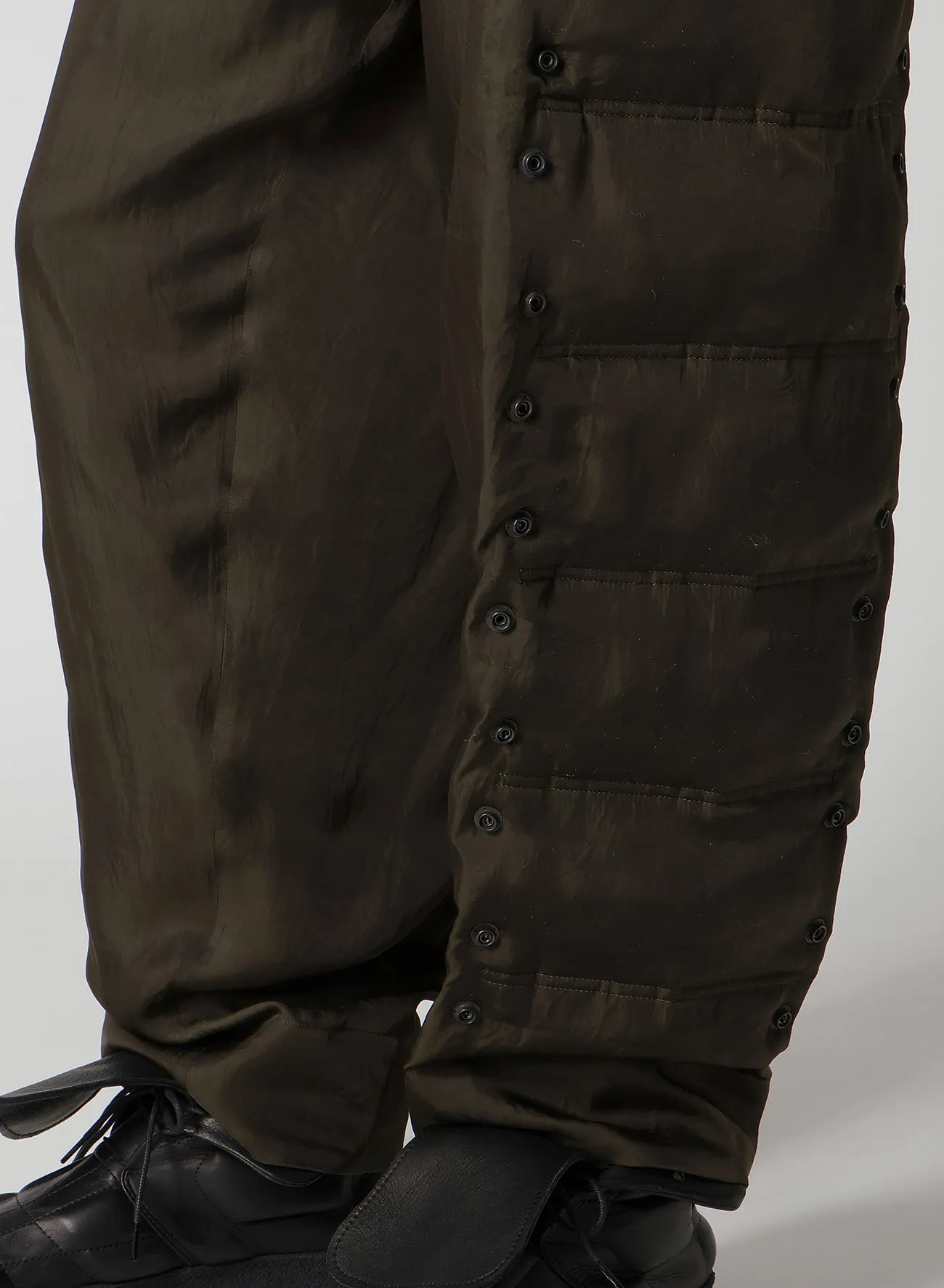 KHAKI CU TWILL PADDED PANTS sold by Yohji Yamamoto product image thumbnail 5
