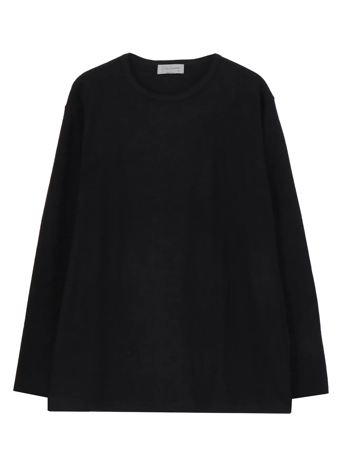 SUPER 120 WOOL SINGLE JERSEY ROUND NECK LS TEE sold by Yohji Yamamoto product image thumbnail 2