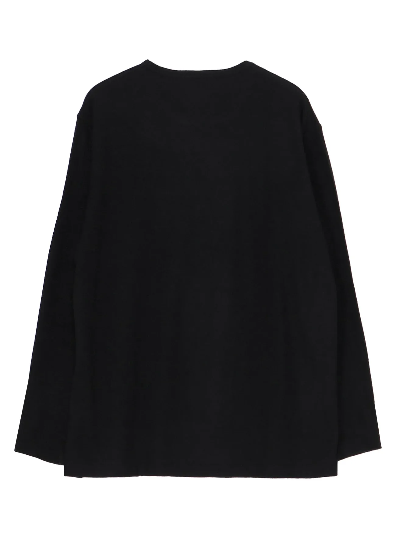 SUPER 120 WOOL SINGLE JERSEY ROUND NECK LS TEE sold by Yohji Yamamoto product image thumbnail 3