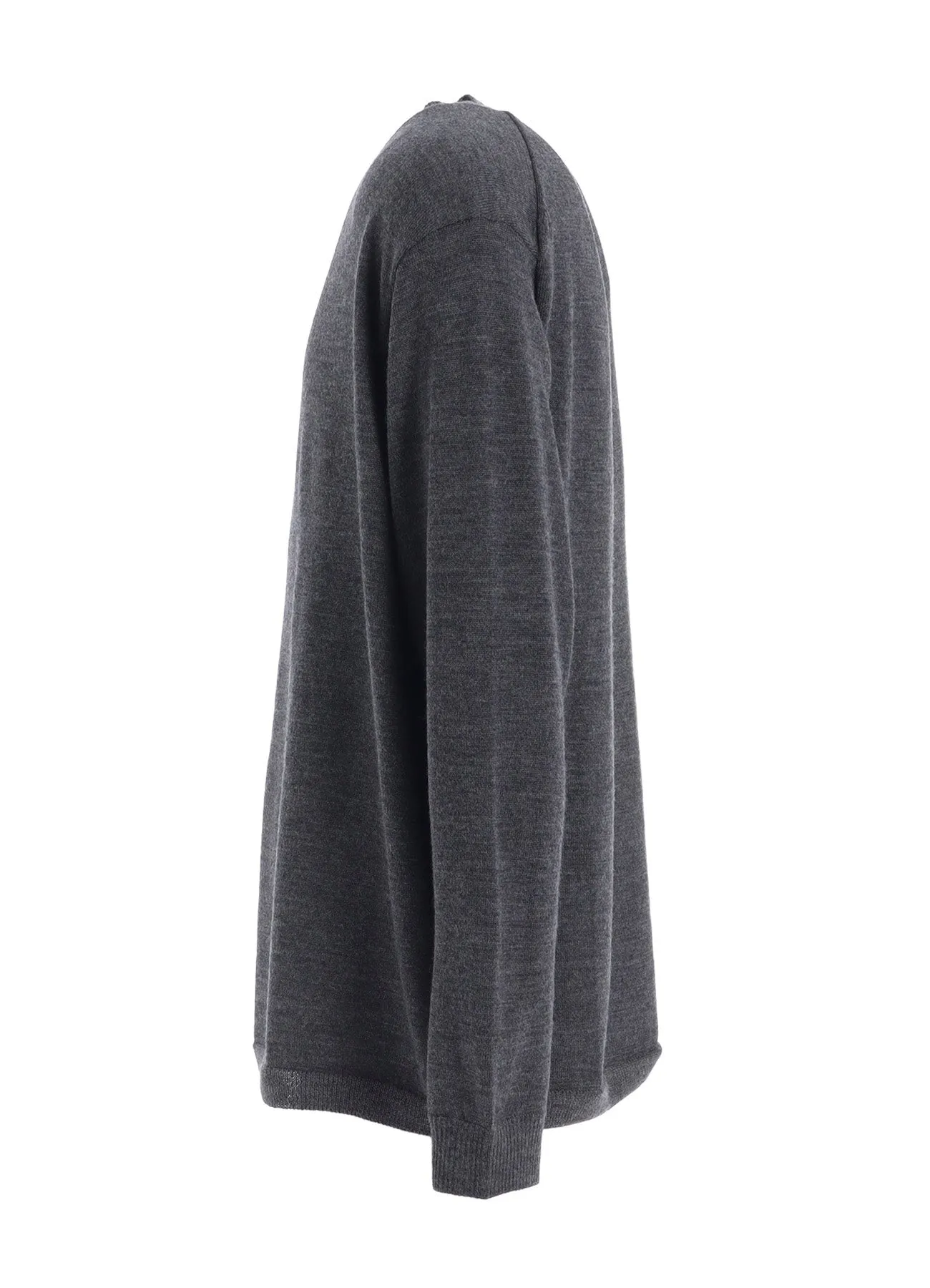 12G1P PLAIN STITCH ROUND NECK PULLOVER sold by Yohji Yamamoto product image thumbnail 3