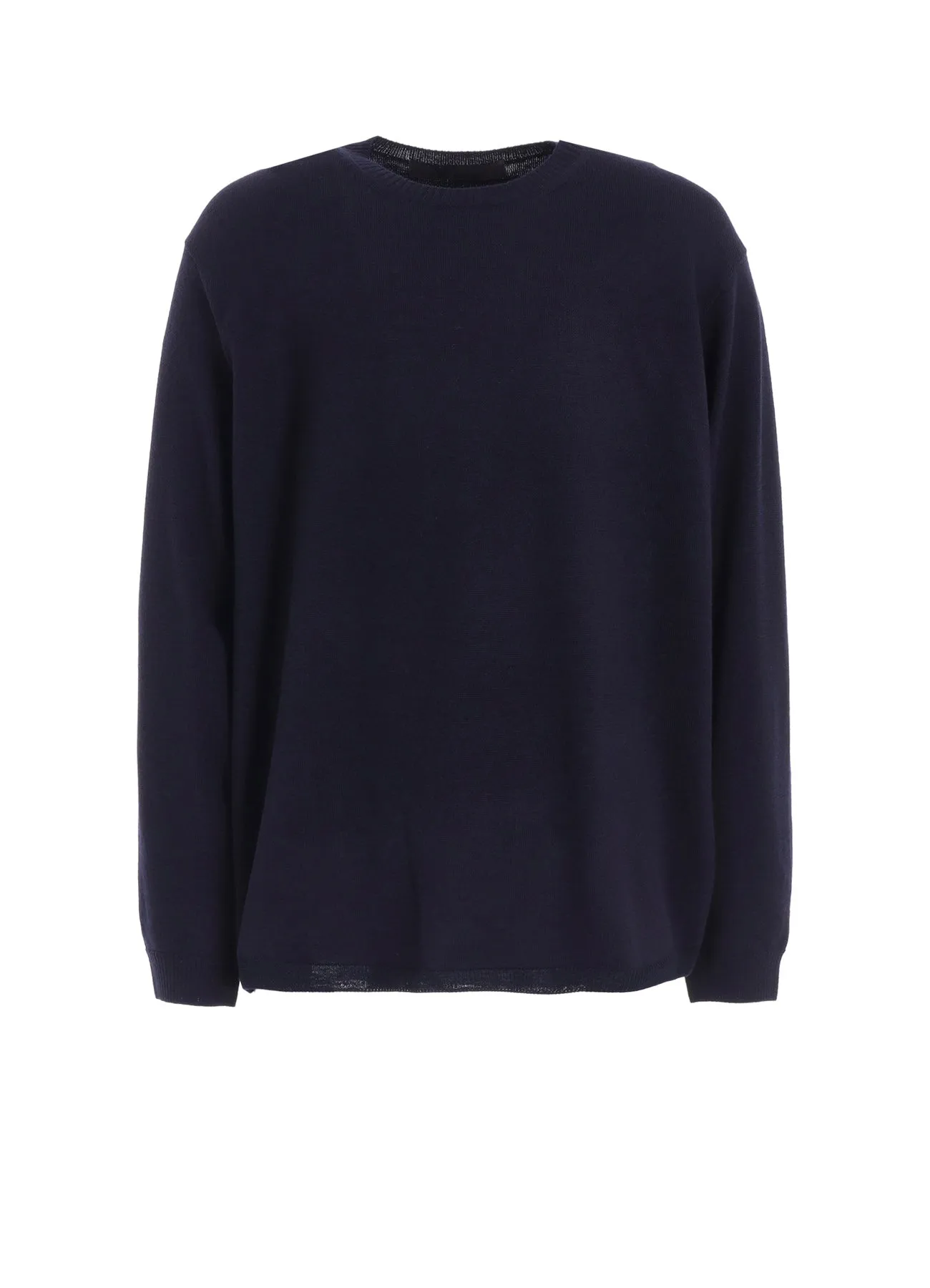 12G1P PLAIN STITCH ROUND NECK PULLOVER sold by Yohji Yamamoto