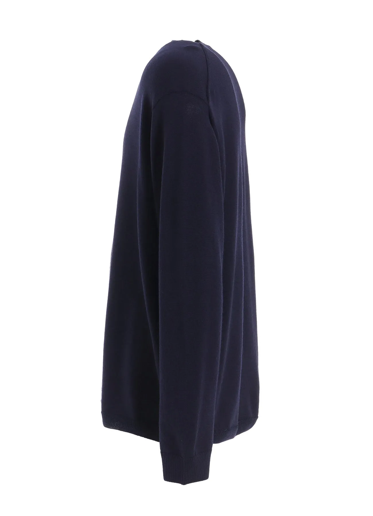 12G1P PLAIN STITCH ROUND NECK PULLOVER sold by Yohji Yamamoto product image thumbnail 3