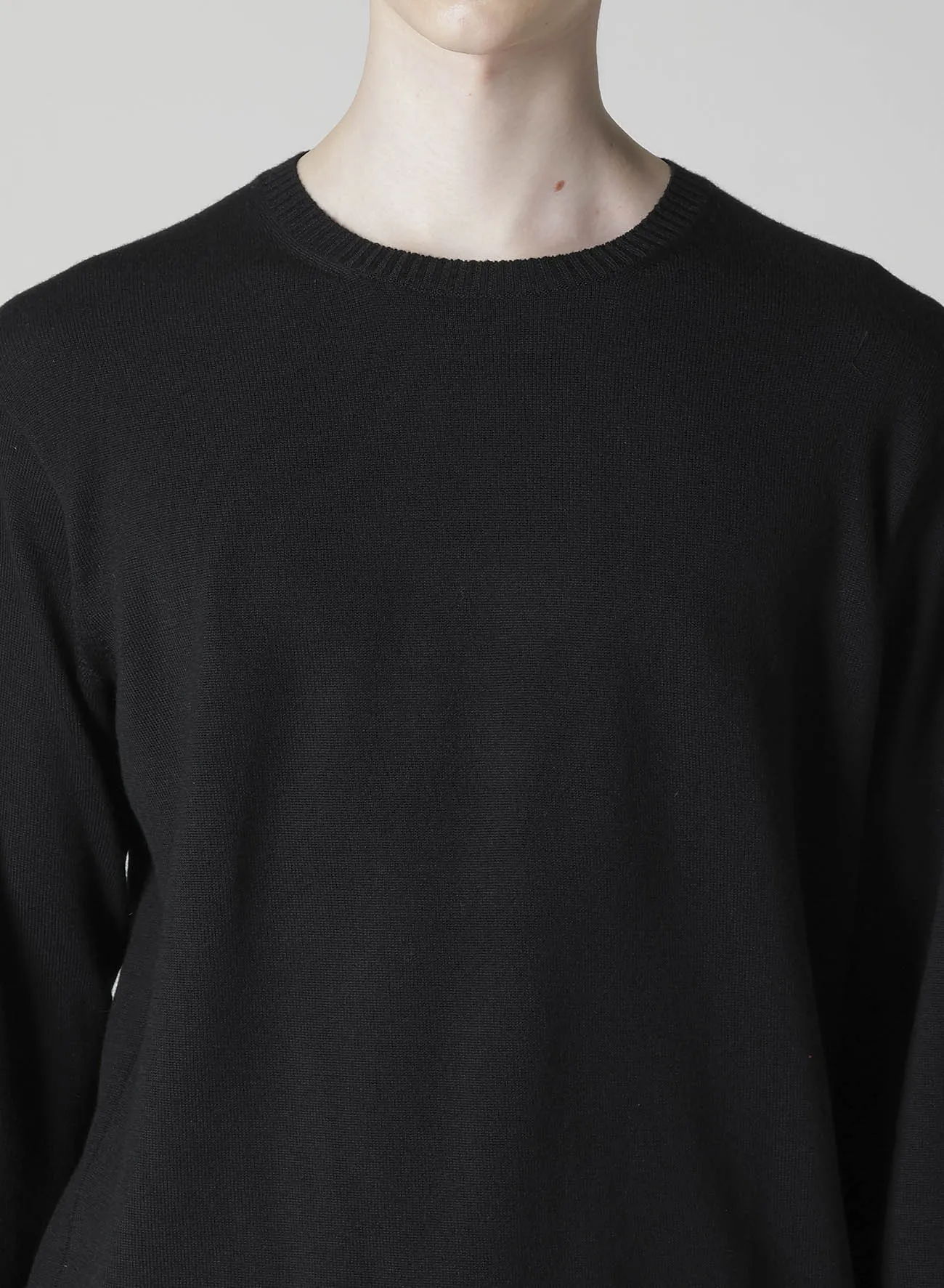 12G1P PLAIN STITCH ROUND NECK PULLOVER sold by Yohji Yamamoto product image thumbnail 5