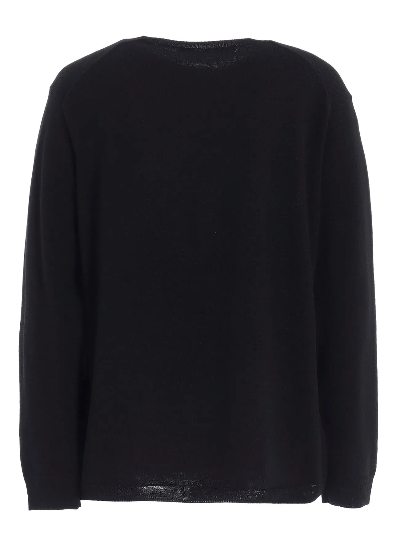12G1P PLAIN STITCH ROUND NECK PULLOVER sold by Yohji Yamamoto product image thumbnail 3