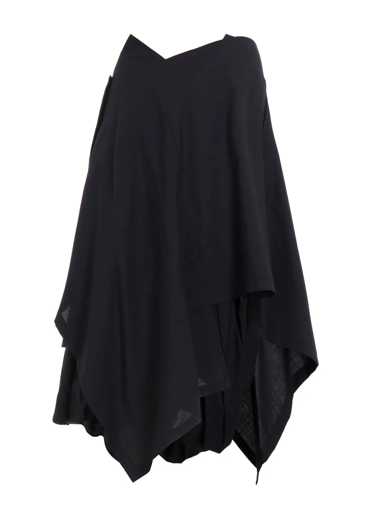 TROPICAL PLEATS CONBINATION SKIRT sold by Yohji Yamamoto product image thumbnail 3