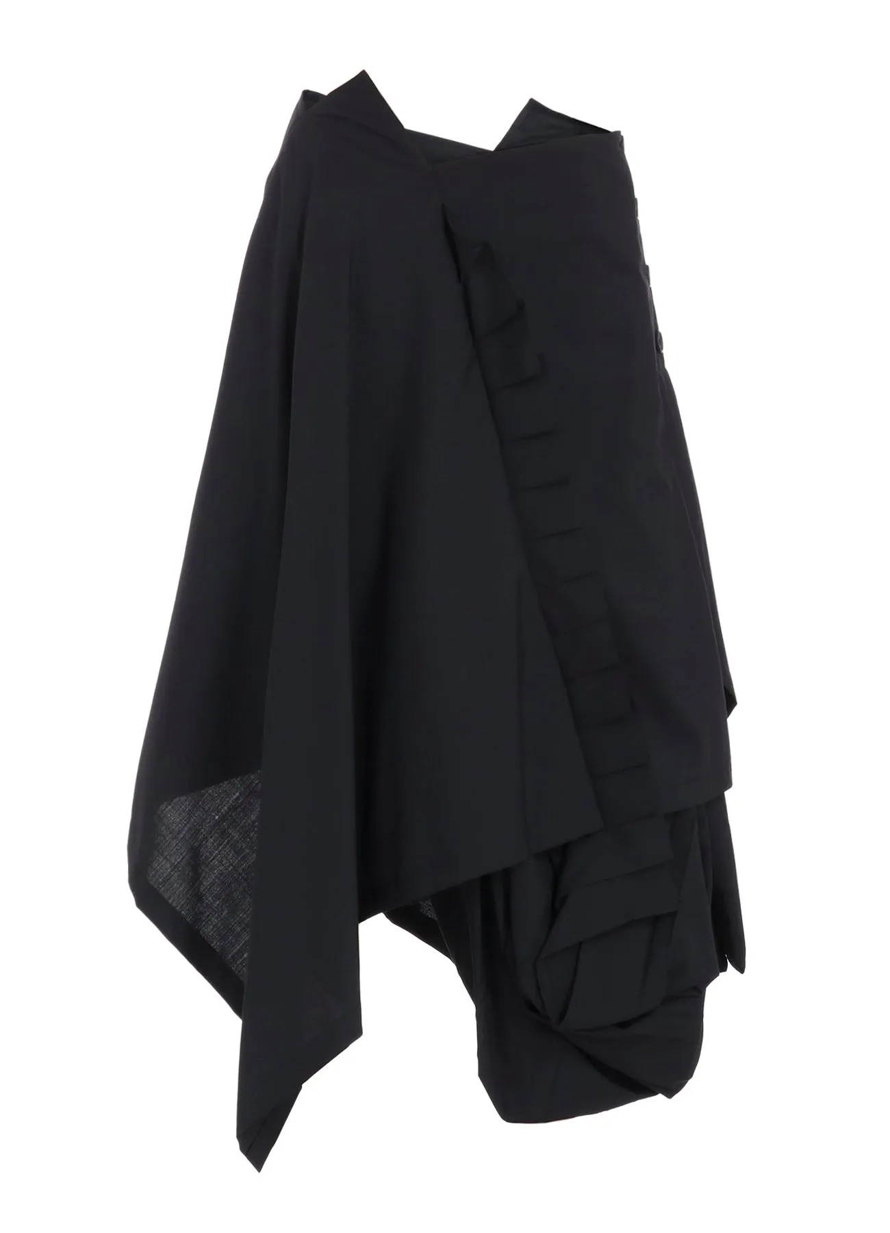 TROPICAL PLEATS CONBINATION SKIRT sold by Yohji Yamamoto product image thumbnail 2