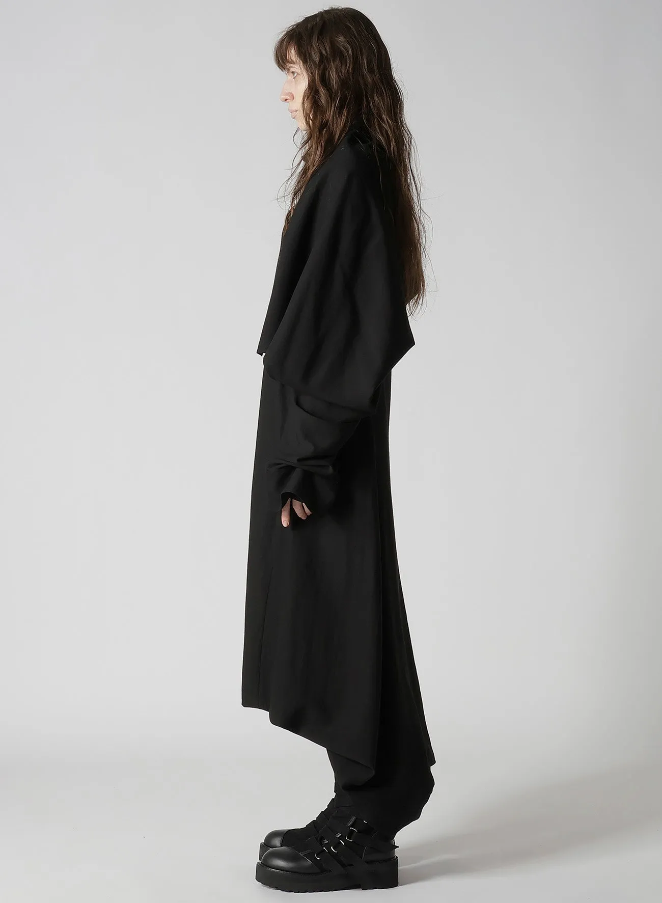 MILLED GABARDINE DRESS WITH SCARF sold by Yohji Yamamoto product image thumbnail 5