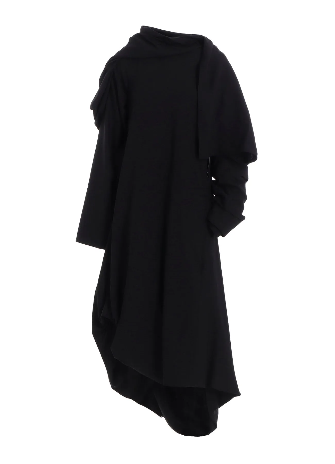 MILLED GABARDINE DRESS WITH SCARF sold by Yohji Yamamoto product image thumbnail 2