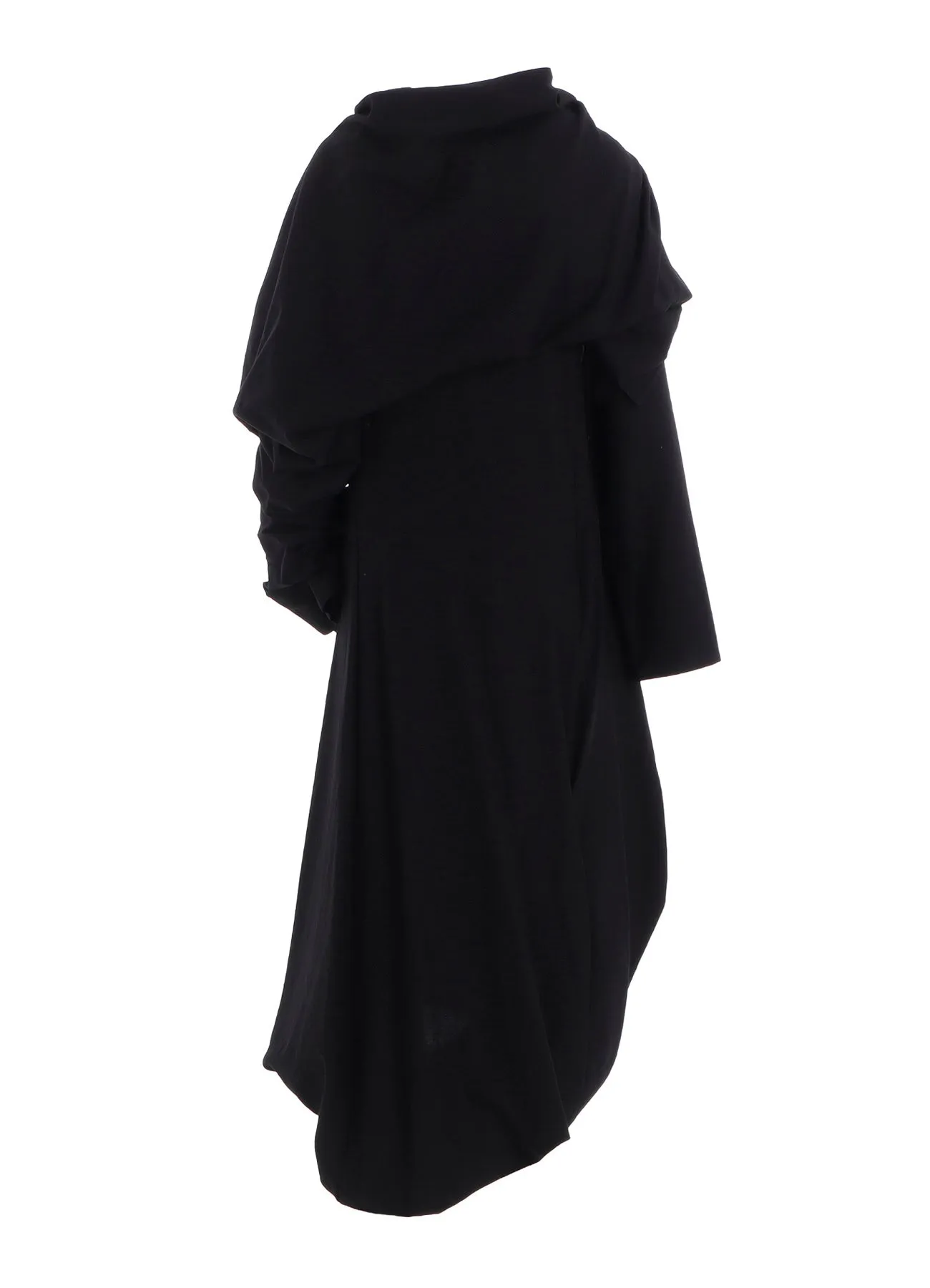 MILLED GABARDINE DRESS WITH SCARF sold by Yohji Yamamoto product image thumbnail 3