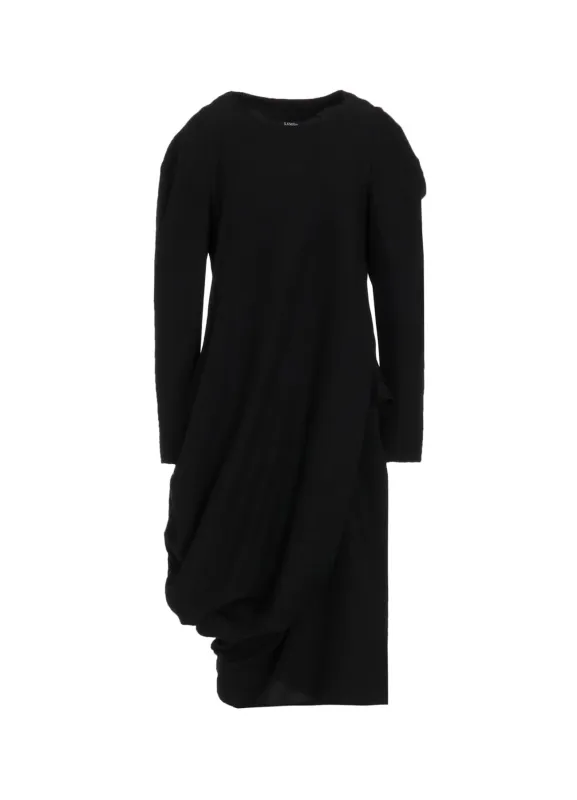 MILLED GABARDINE TWIST DRESS sold by Yohji Yamamoto