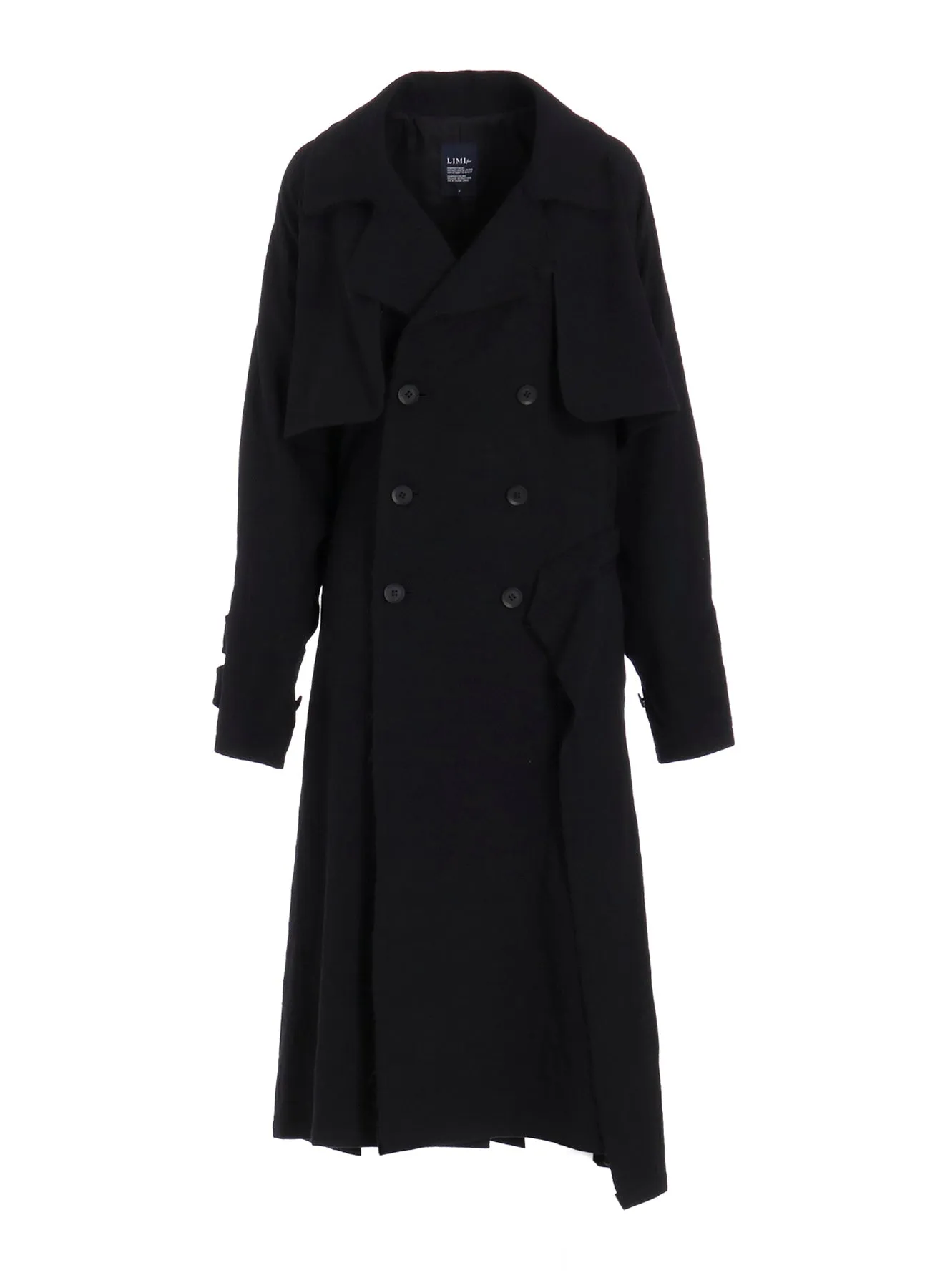SHRINKED SERGE BACK DRAPE TRENCH COAT sold by Yohji Yamamoto product image thumbnail 2