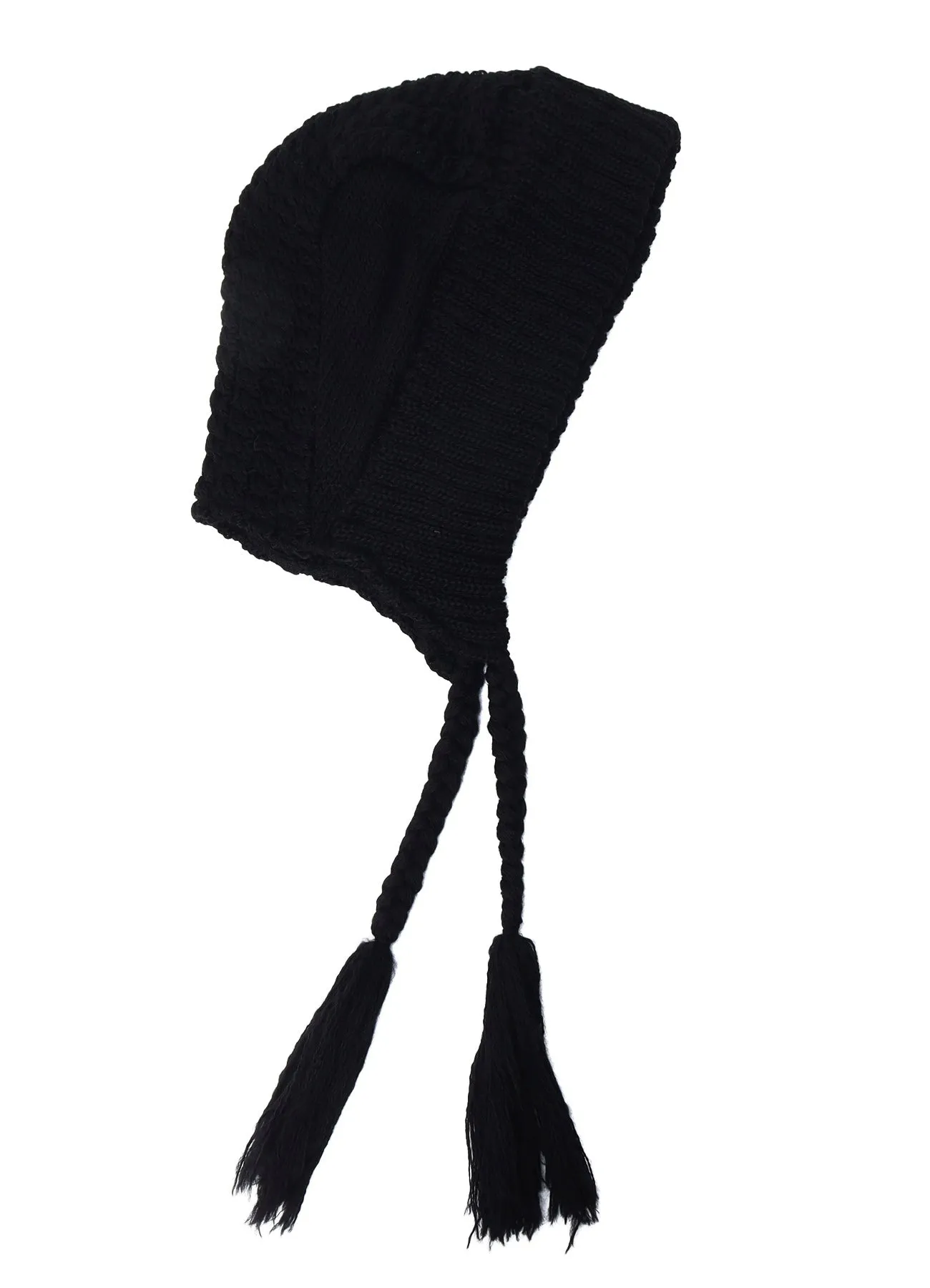 WOOL SLUB ARAN HOODIE sold by Yohji Yamamoto product image thumbnail 3