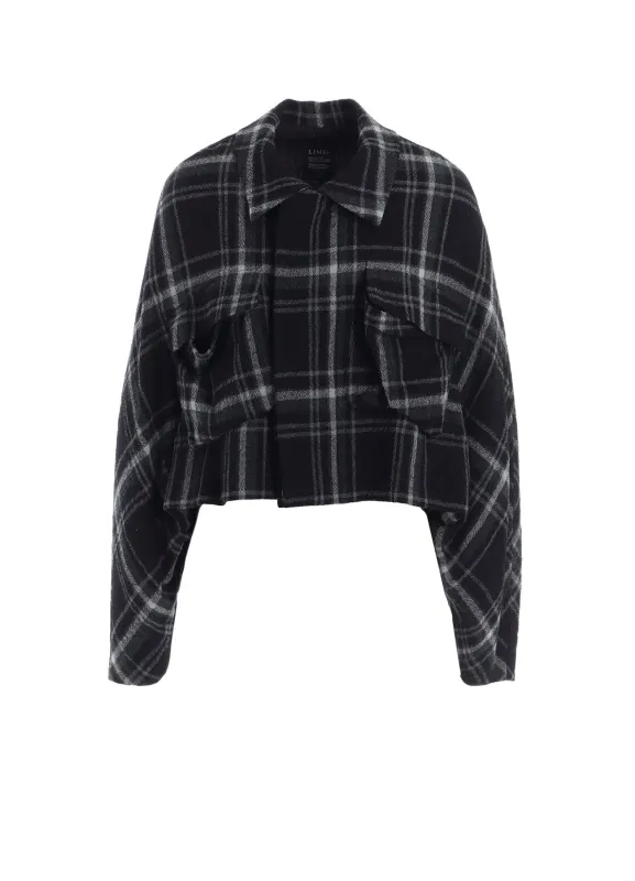 PLAID PATTERN FLAP POCKET JACKET sold by Yohji Yamamoto