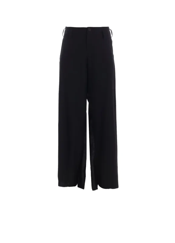 MILLED GABARDINE FRILLED PANTS sold by Yohji Yamamoto