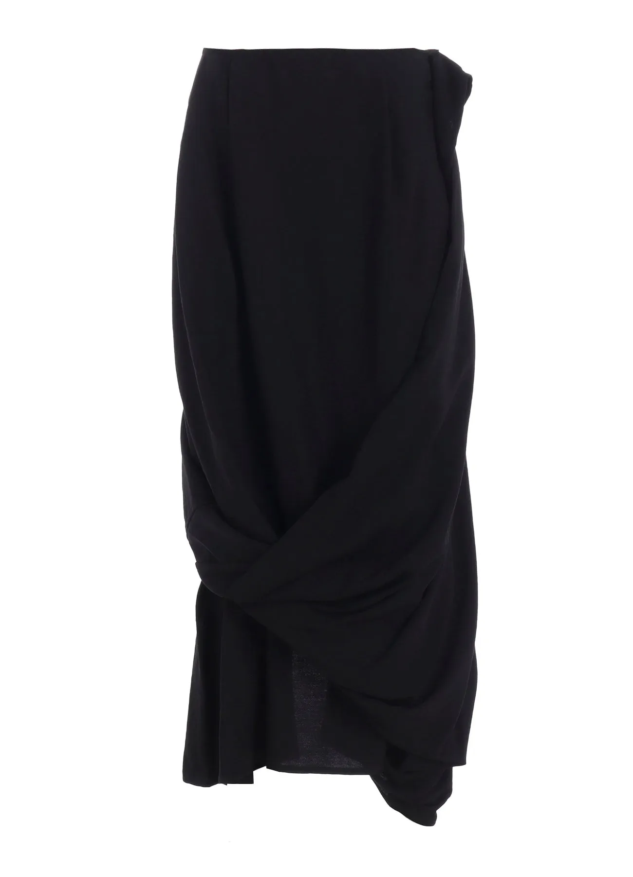 MILLED GABARDINE TWIST SKIRT sold by Yohji Yamamoto product image thumbnail 2