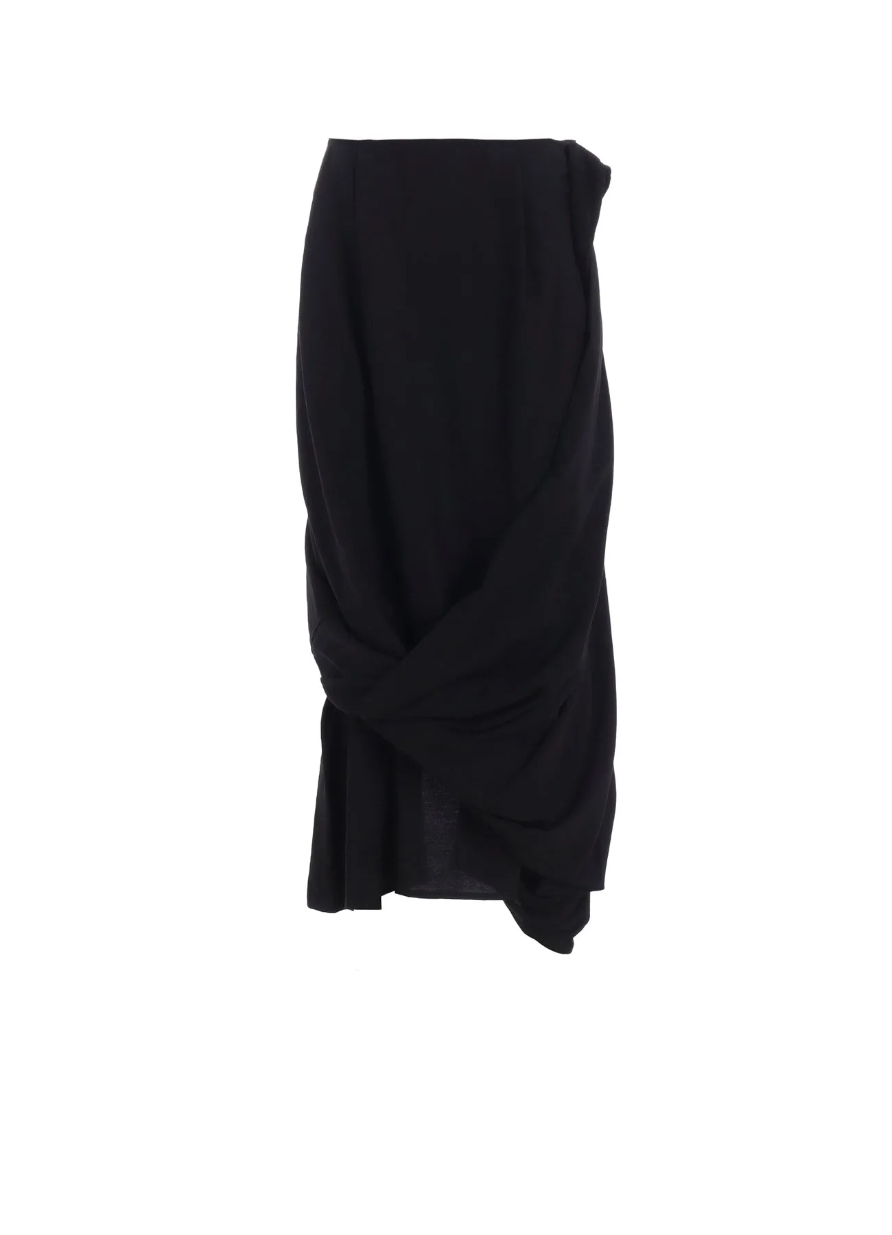 MILLED GABARDINE TWIST SKIRT sold by Yohji Yamamoto