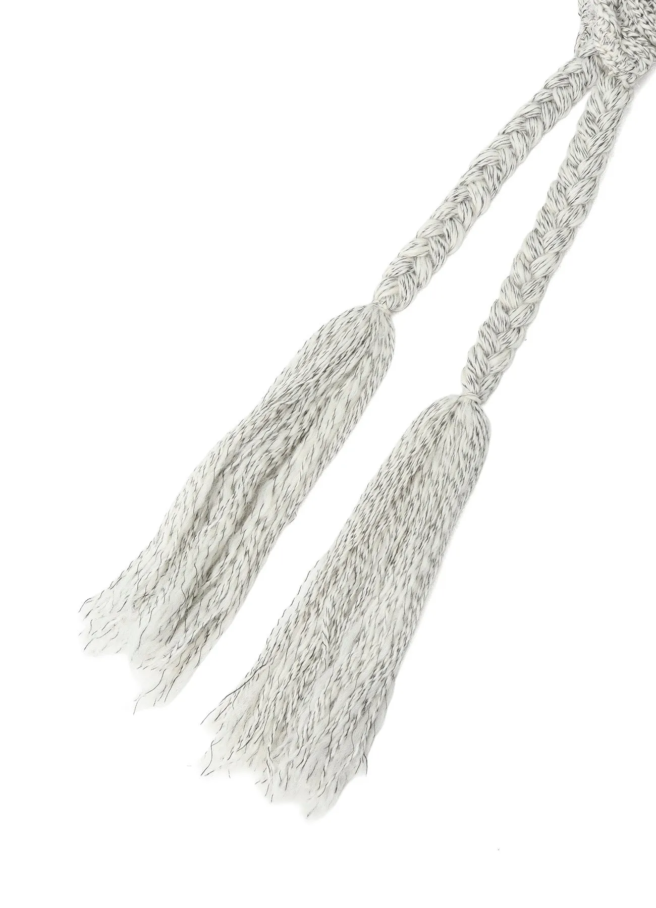 WOOL SLUB ARAN HOODIE sold by Yohji Yamamoto product image thumbnail 5