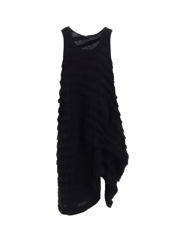 TWIST JACQUARD POCKET TUCK DRESS sold by Yohji Yamamoto